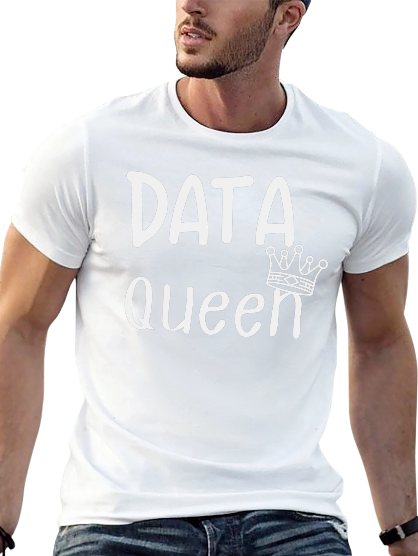 Data Queen Graphic T-Shirt - Black Cotton Tee