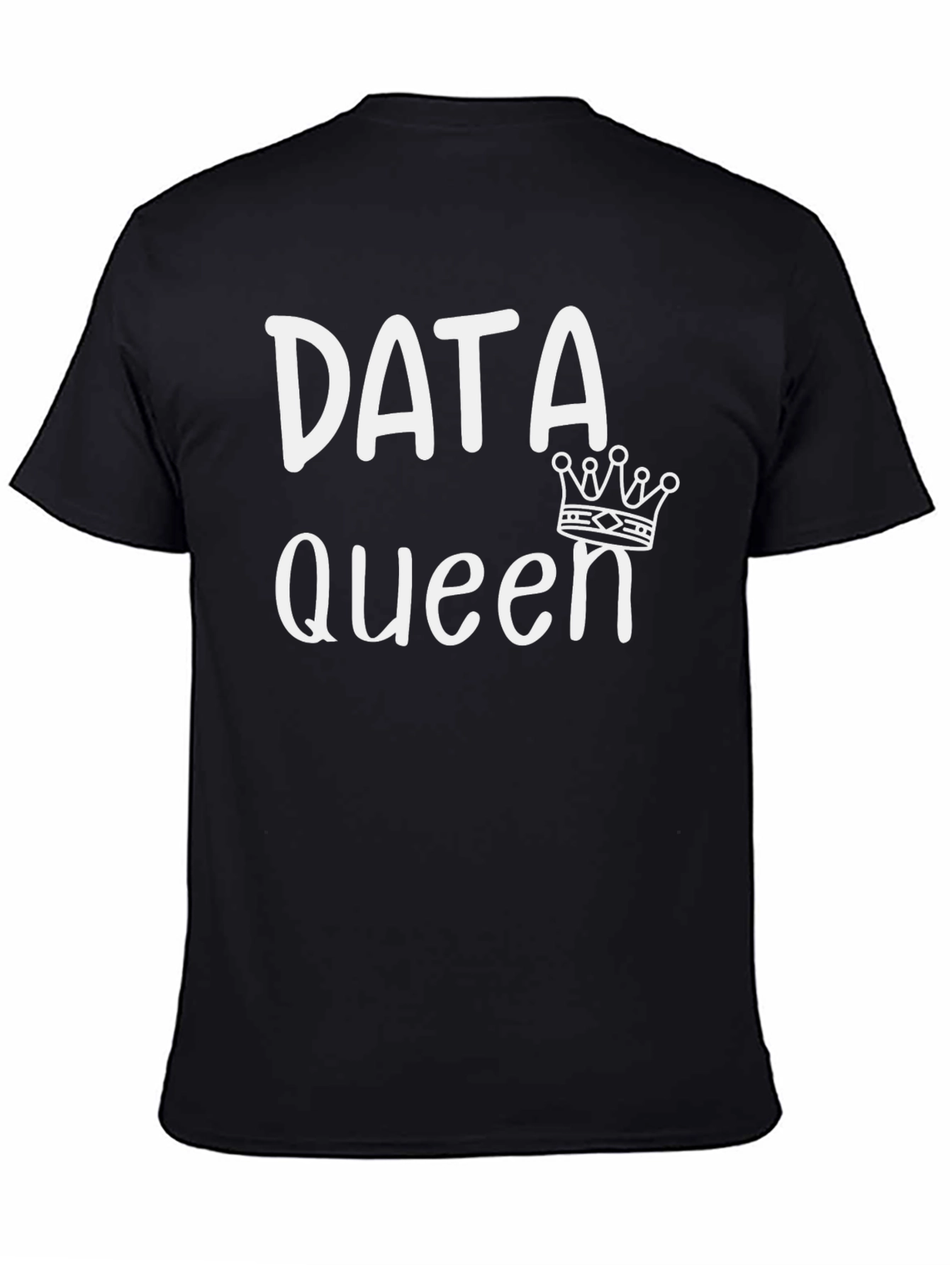 Data Queen Graphic T-Shirt - Black Cotton Tee