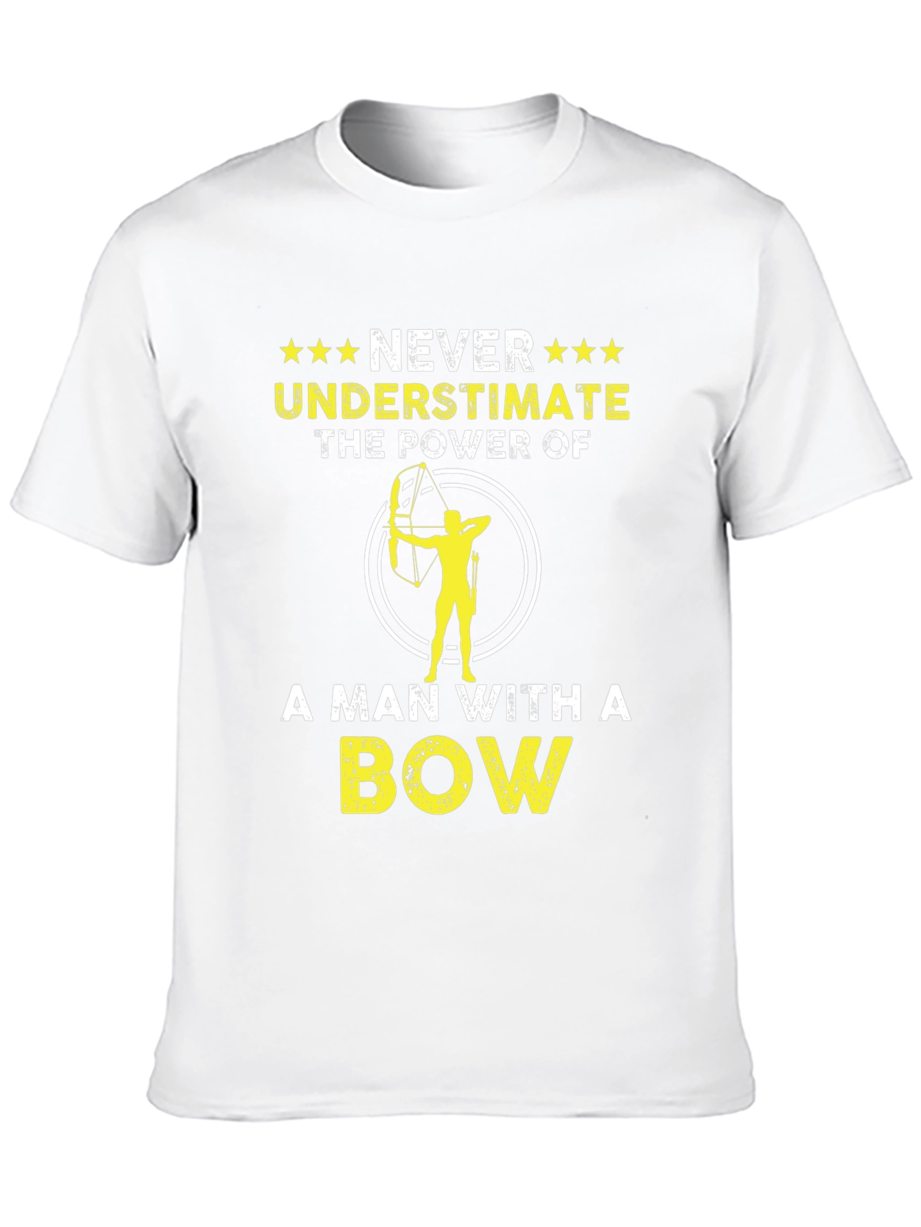 Never Underestimate A Man With A Bow T-Shirt