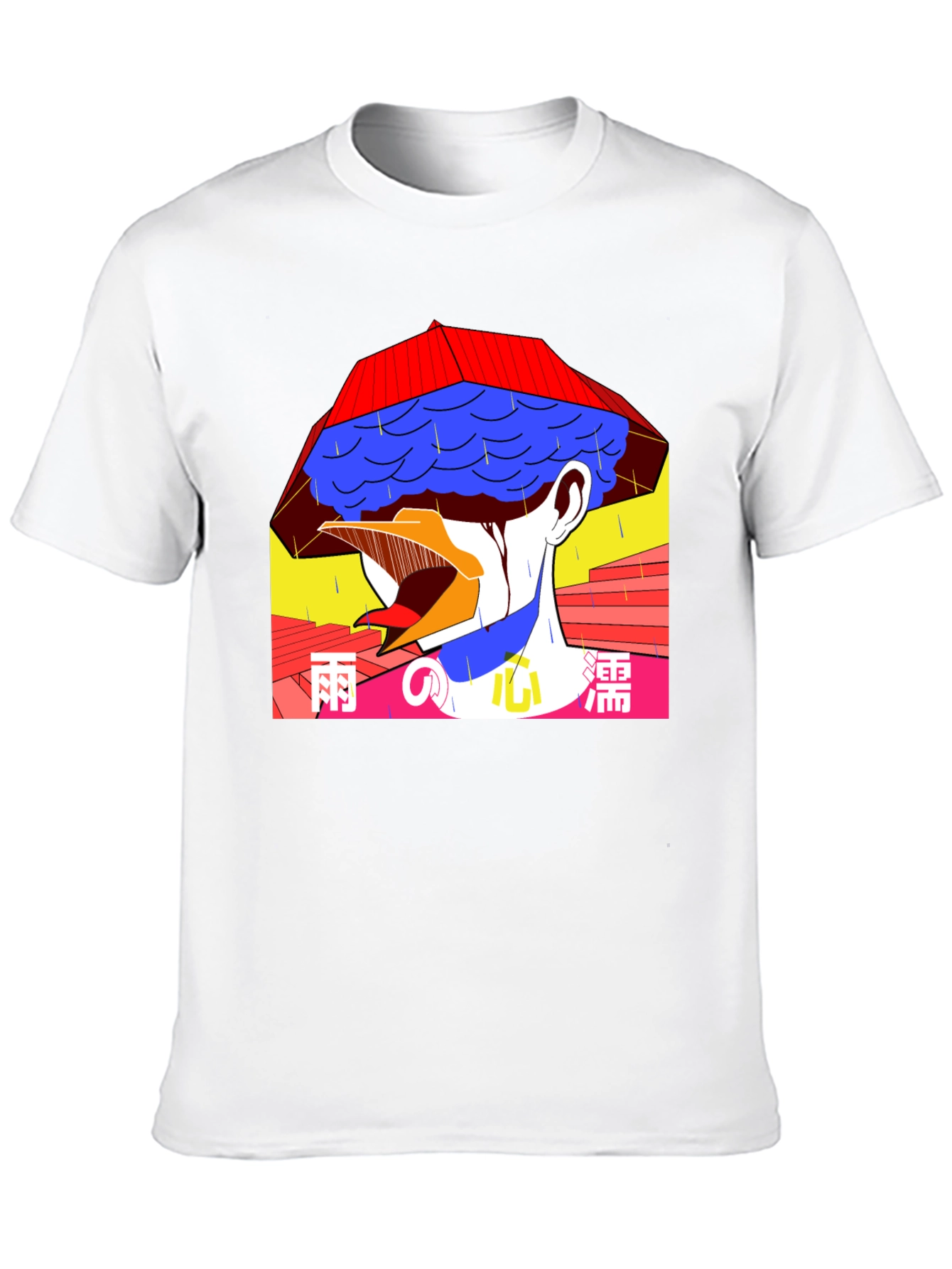 Artistic Japanese-Style Graphic T-Shirt