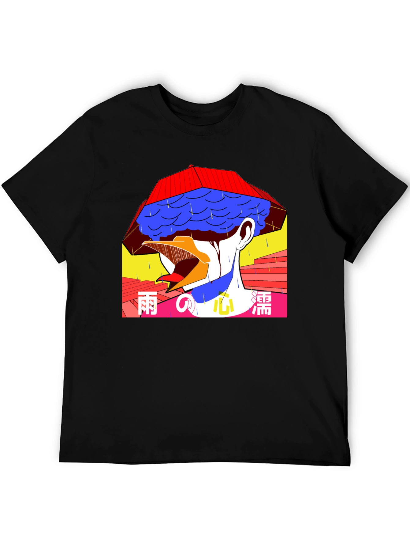 Artistic Japanese-Style Graphic T-Shirt