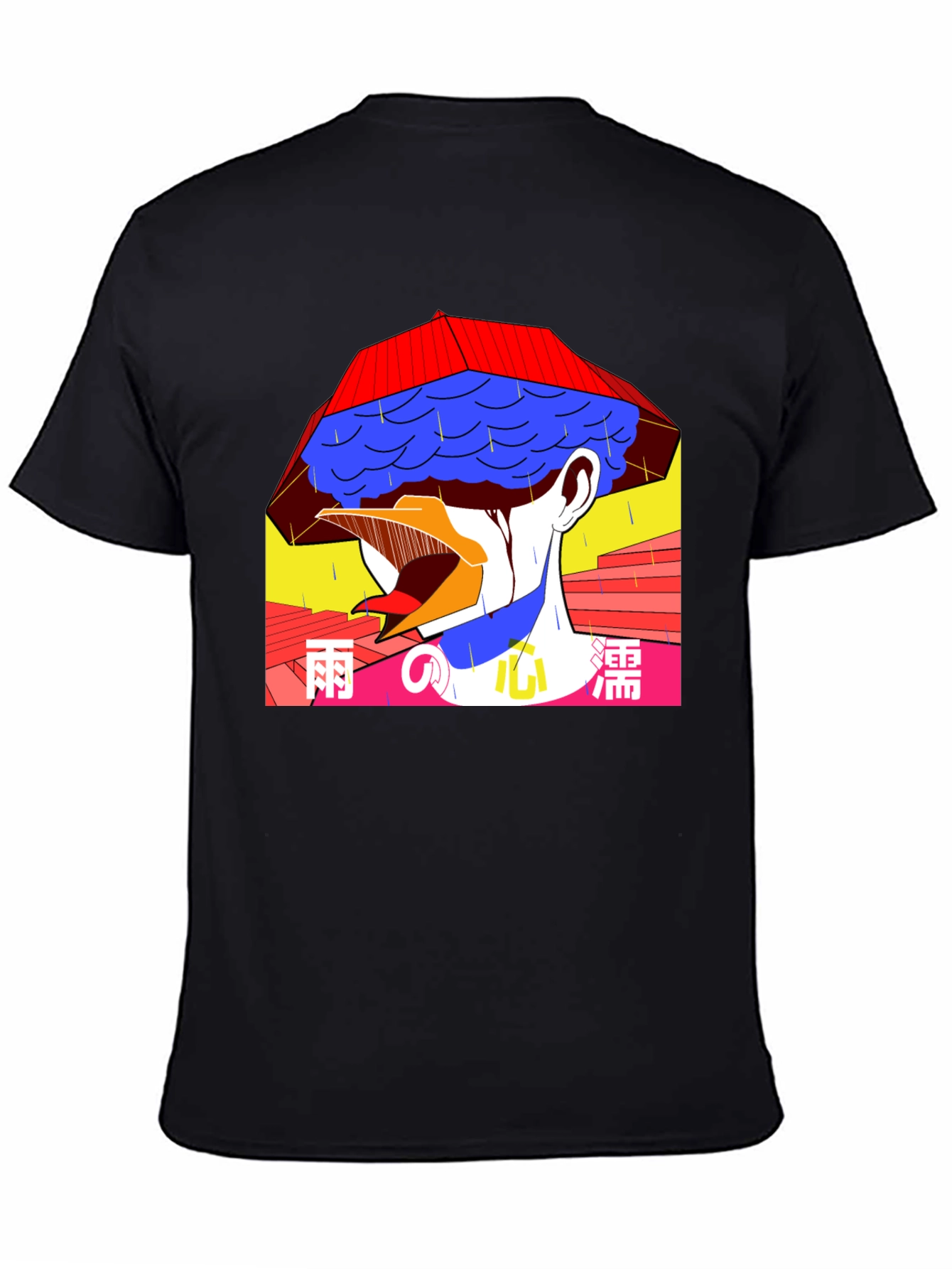 Artistic Japanese-Style Graphic T-Shirt