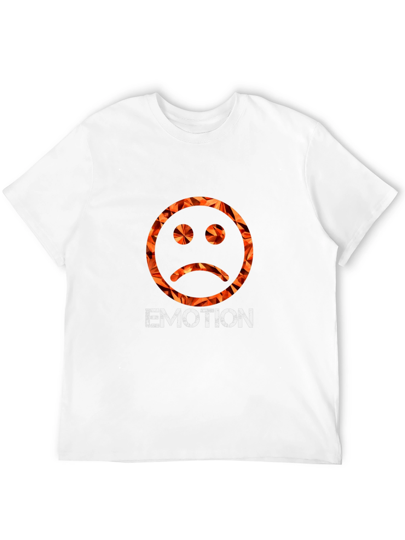 Emo Emotion Graphic Tee - Trendy Sad Face Shirt