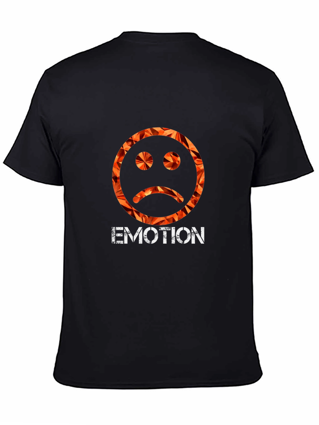 Emo Emotion Graphic Tee - Trendy Sad Face Shirt