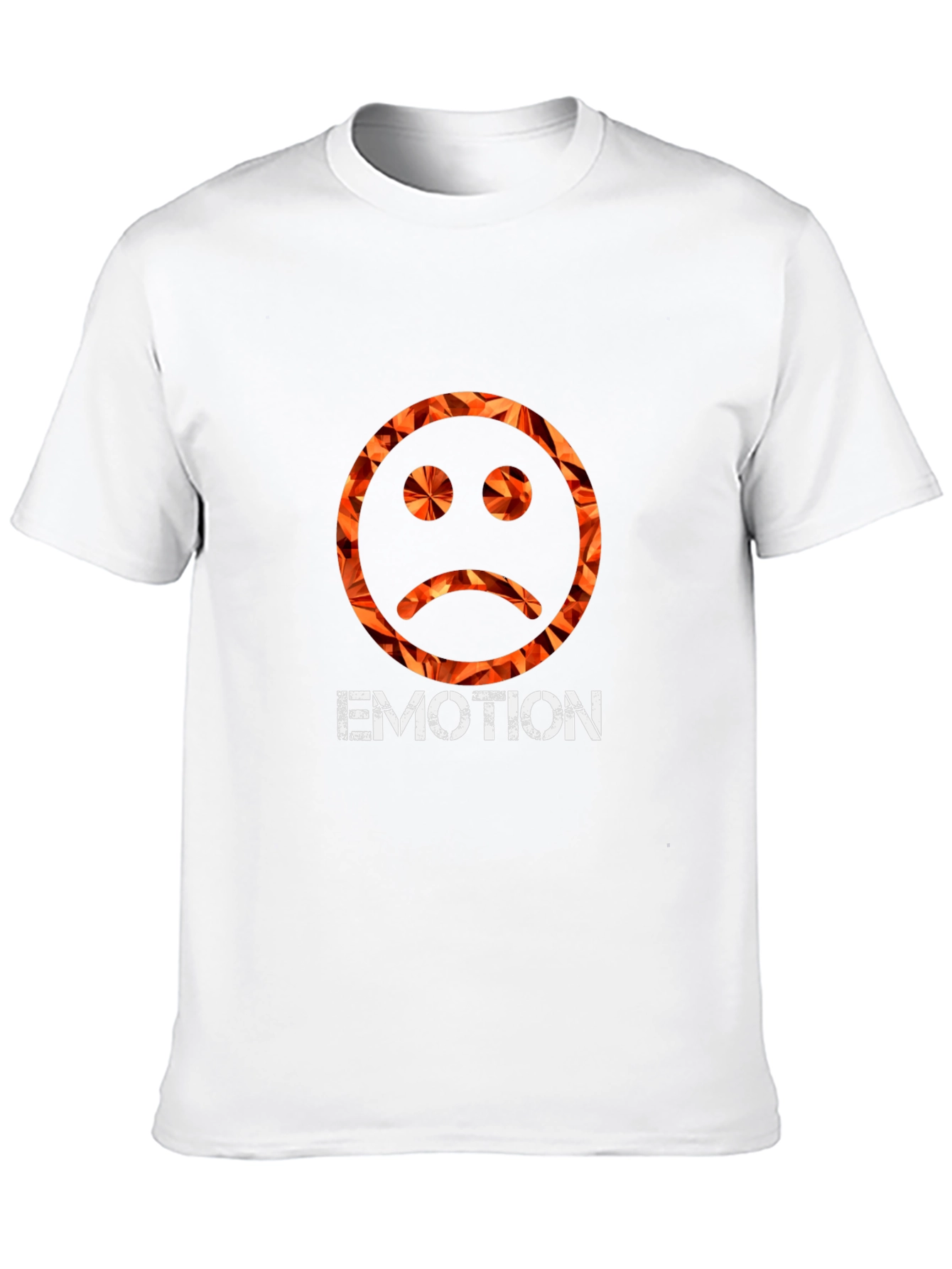 Emo Emotion Graphic Tee - Trendy Sad Face Shirt