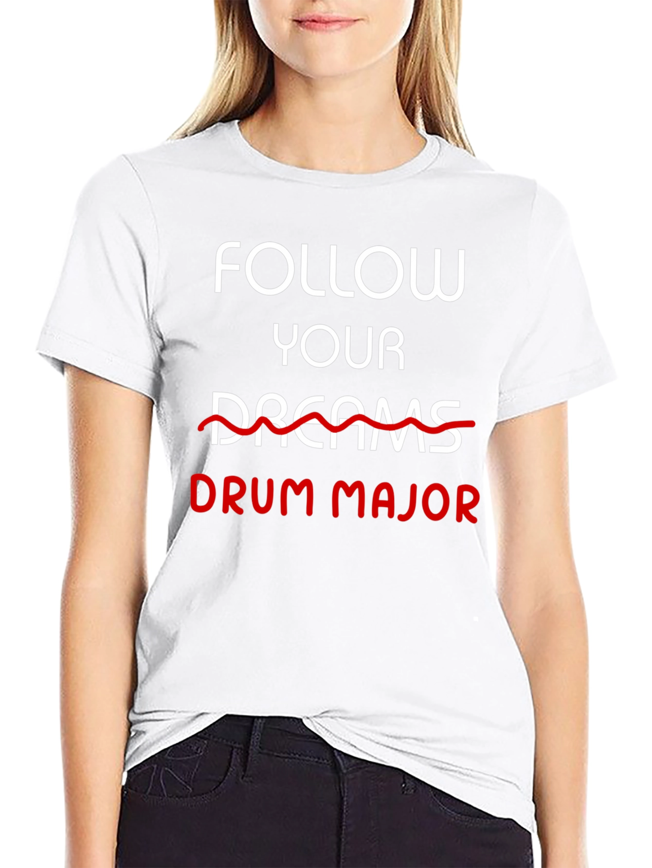 Follow Your Drum Major Black T-Shirt