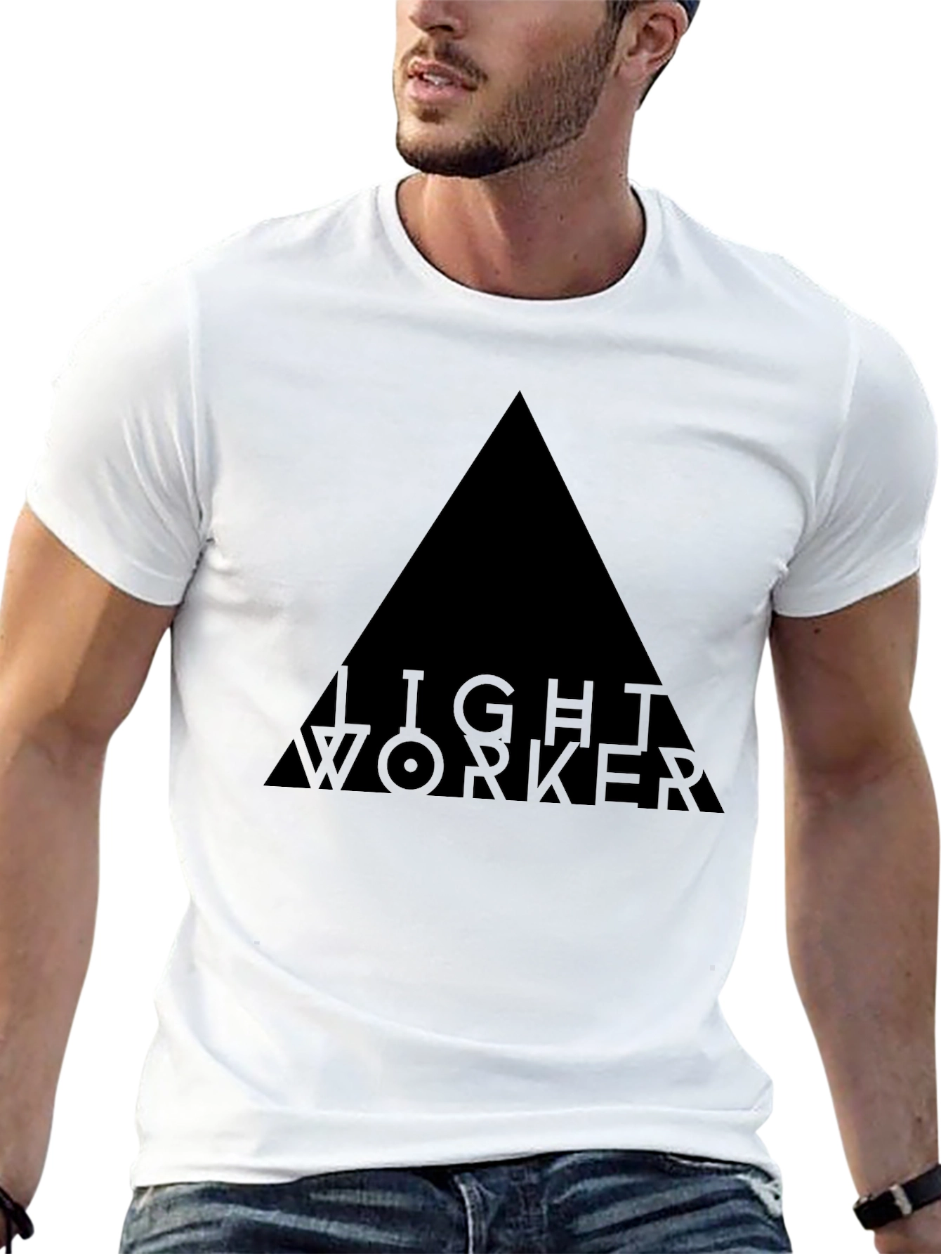 Lightworker Triangle Graphic T-Shirt