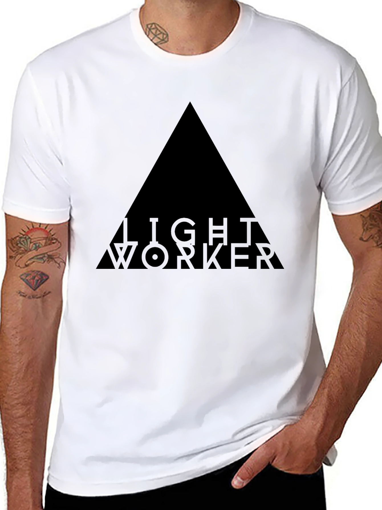 Lightworker Triangle Graphic T-Shirt