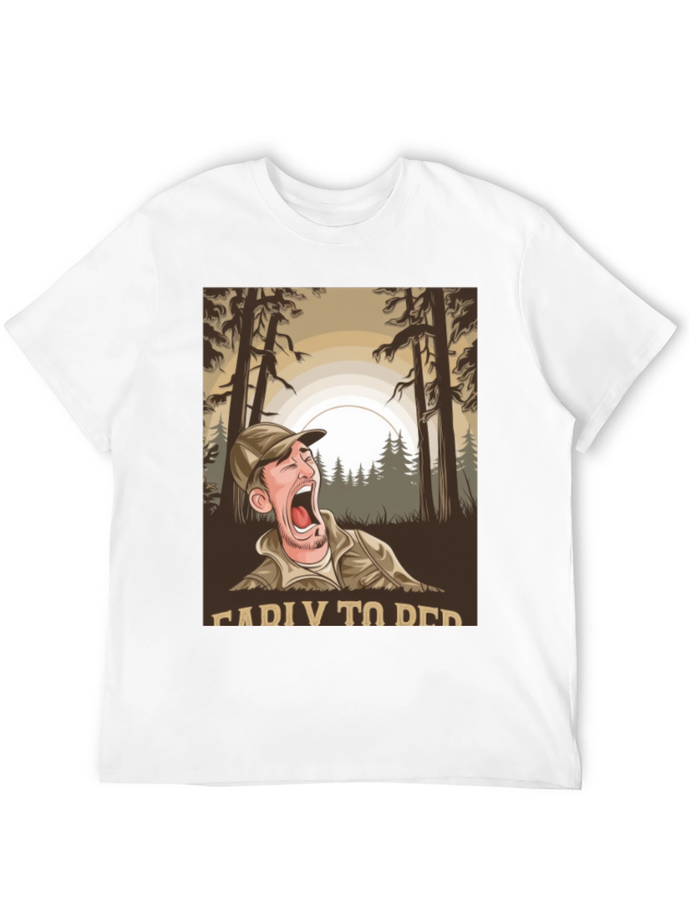 Funny Camping T-Shirt: Ready To Bed Graphic Tee