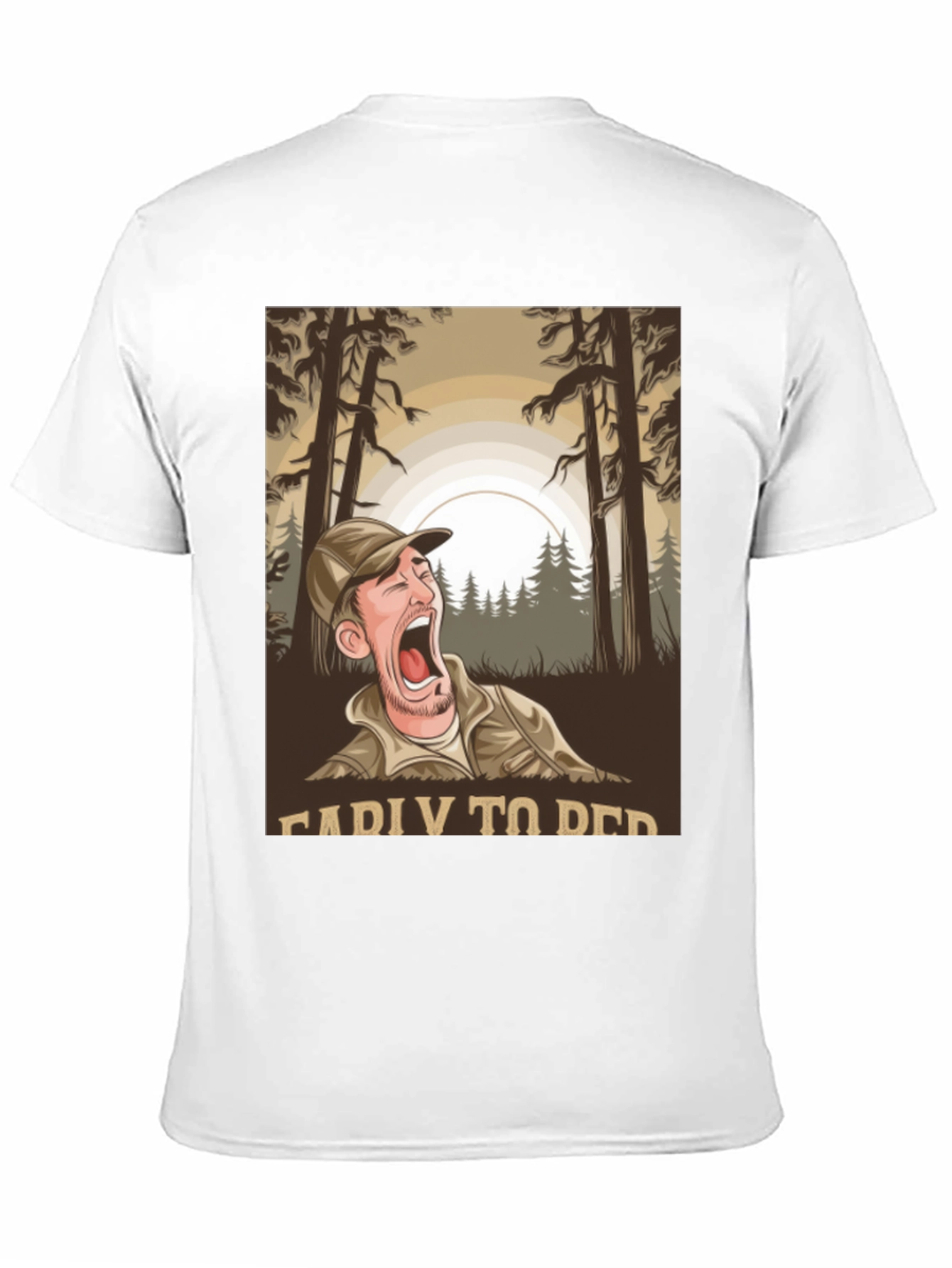 Funny Camping T-Shirt: Ready To Bed Graphic Tee