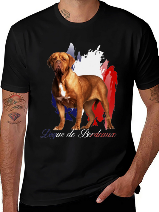 Dogue de Bordeaux French Flag T-Shirt