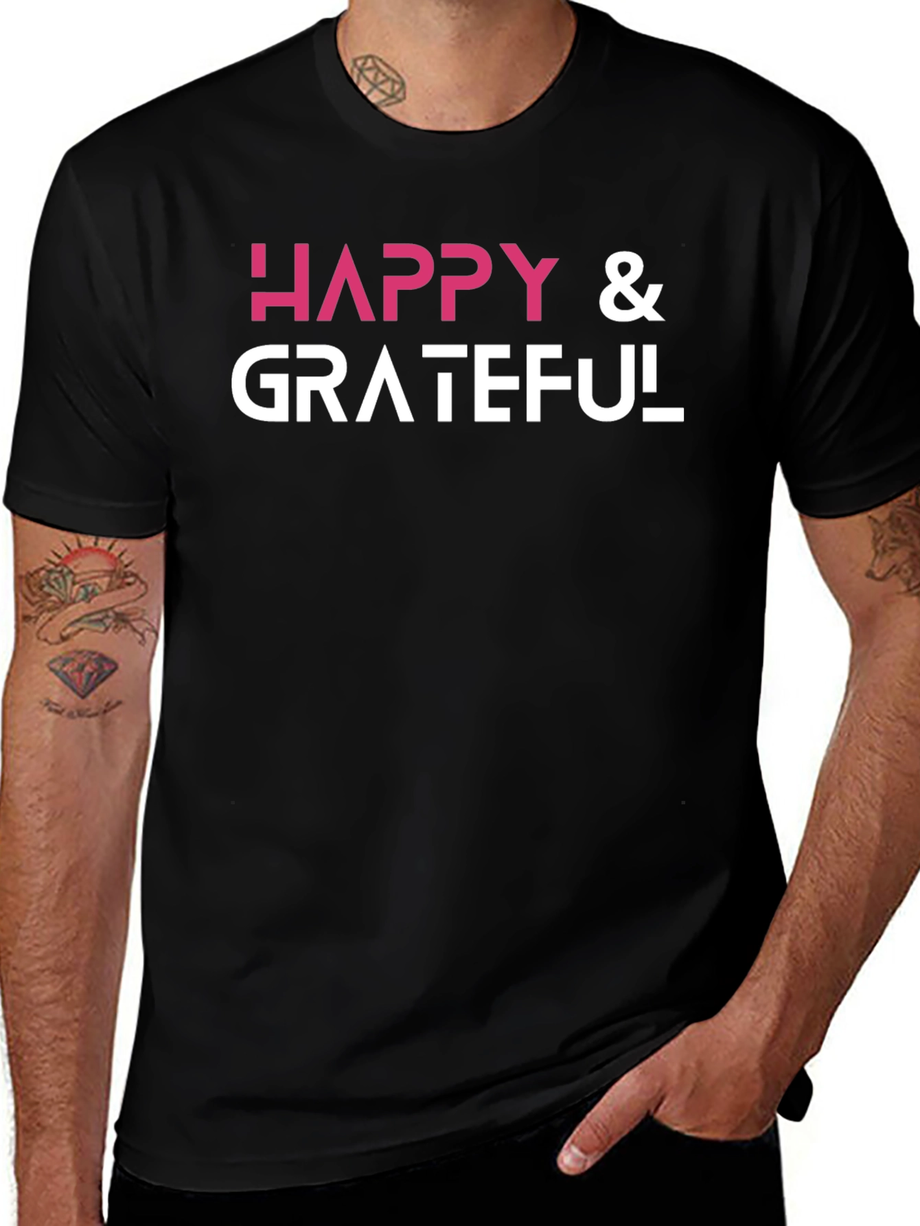 Happy & Grateful Graphic T-Shirt