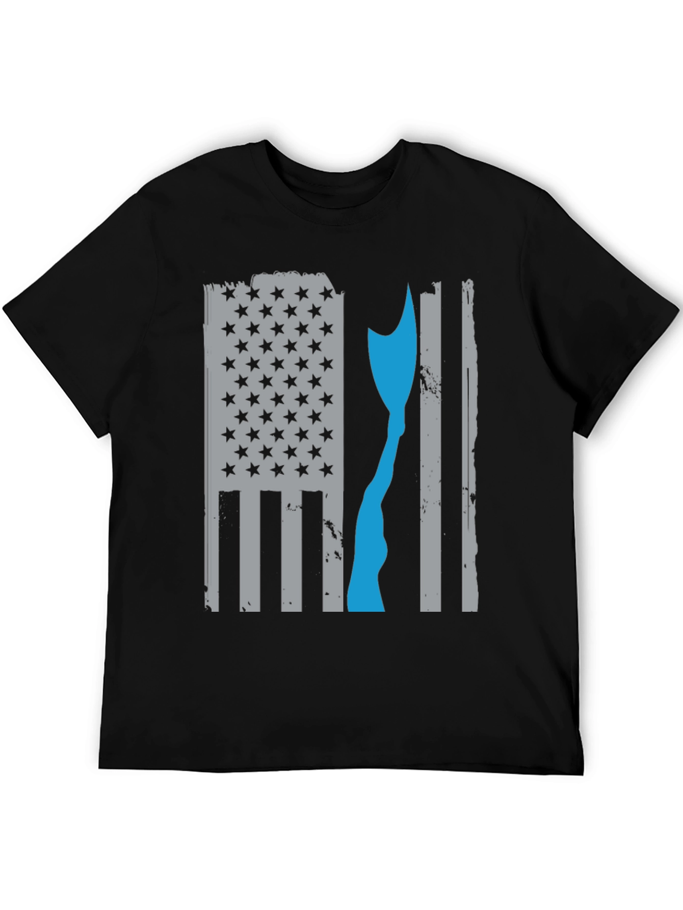 Distressed Axe American Flag T-Shirt