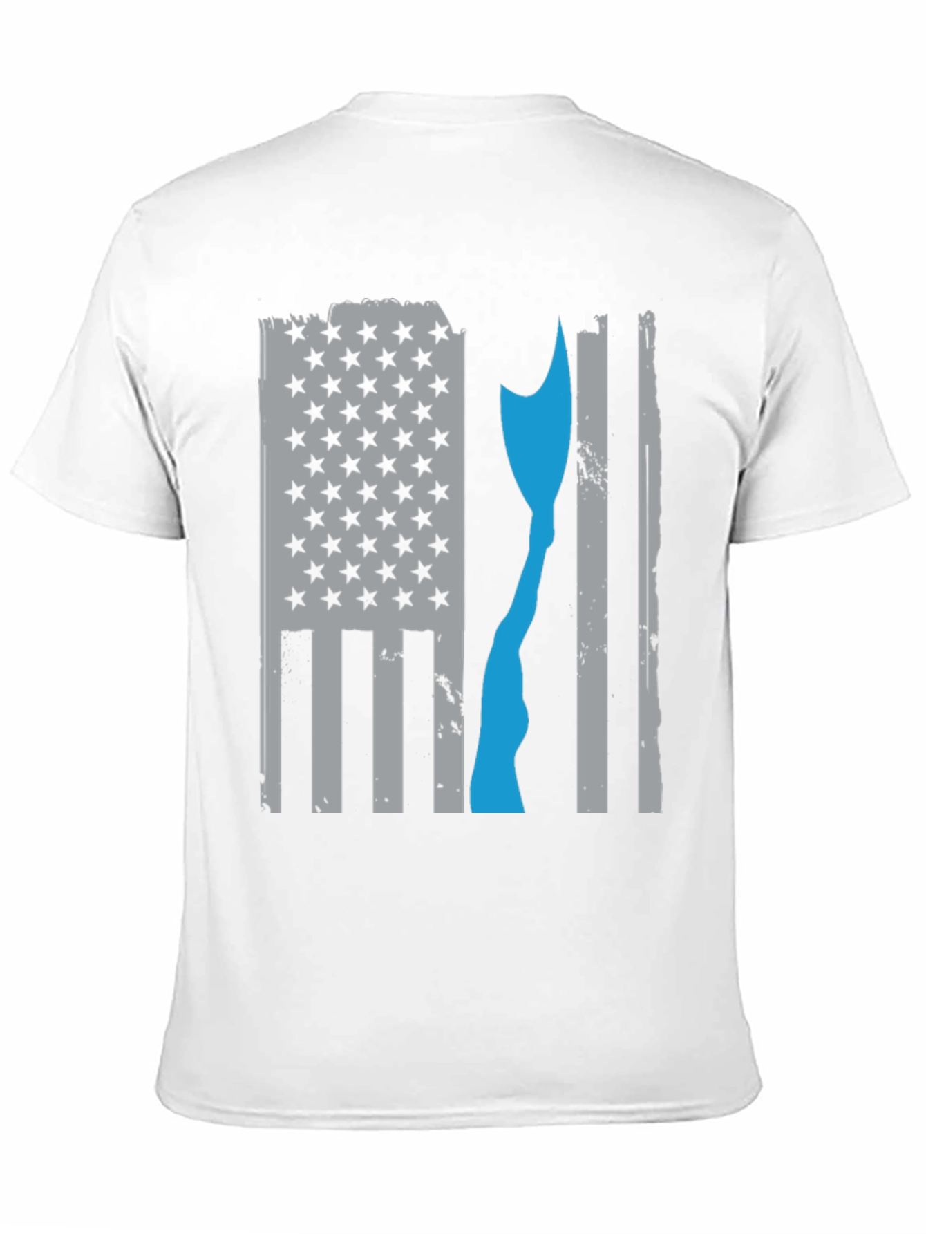 Distressed Axe American Flag T-Shirt