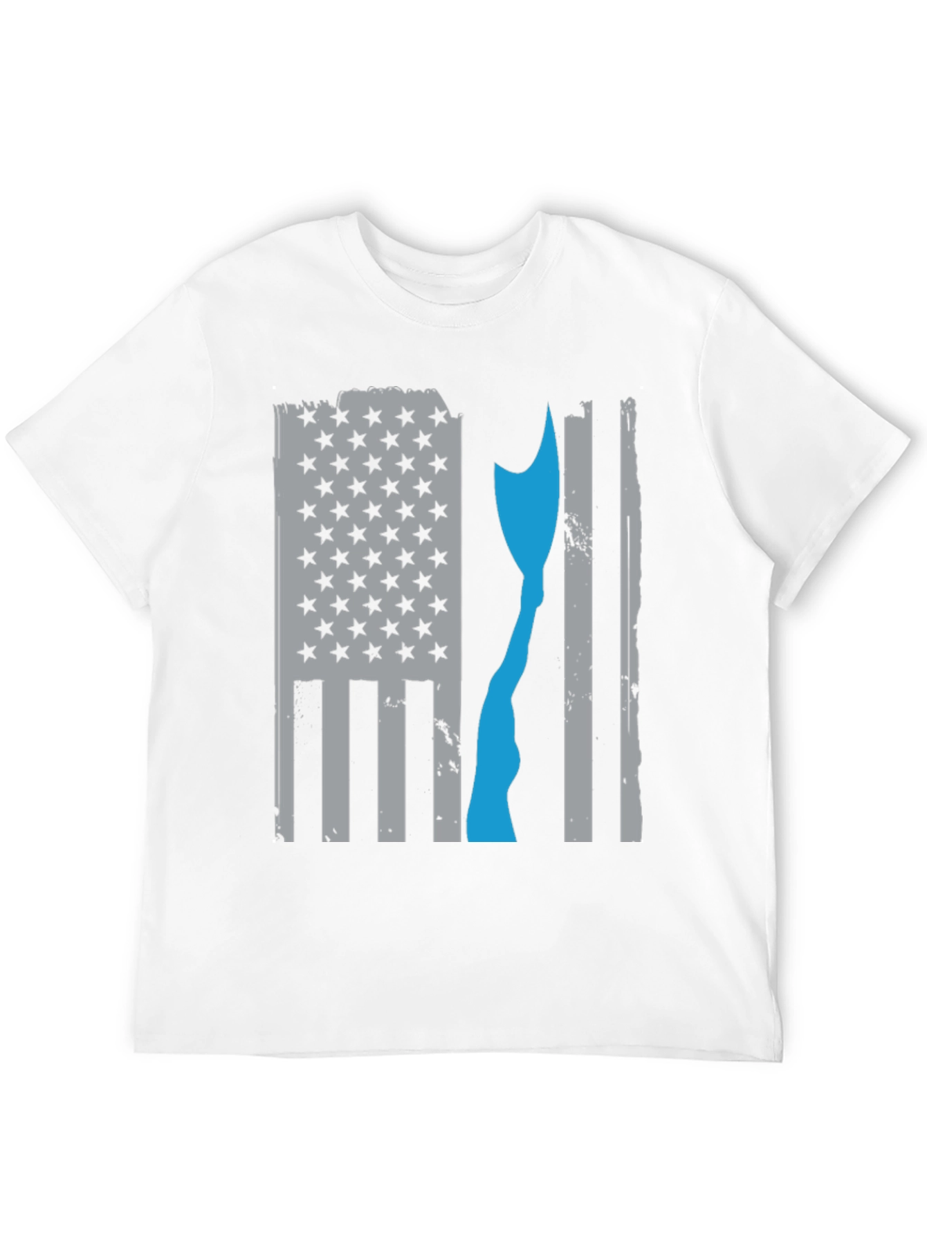 Distressed Axe American Flag T-Shirt