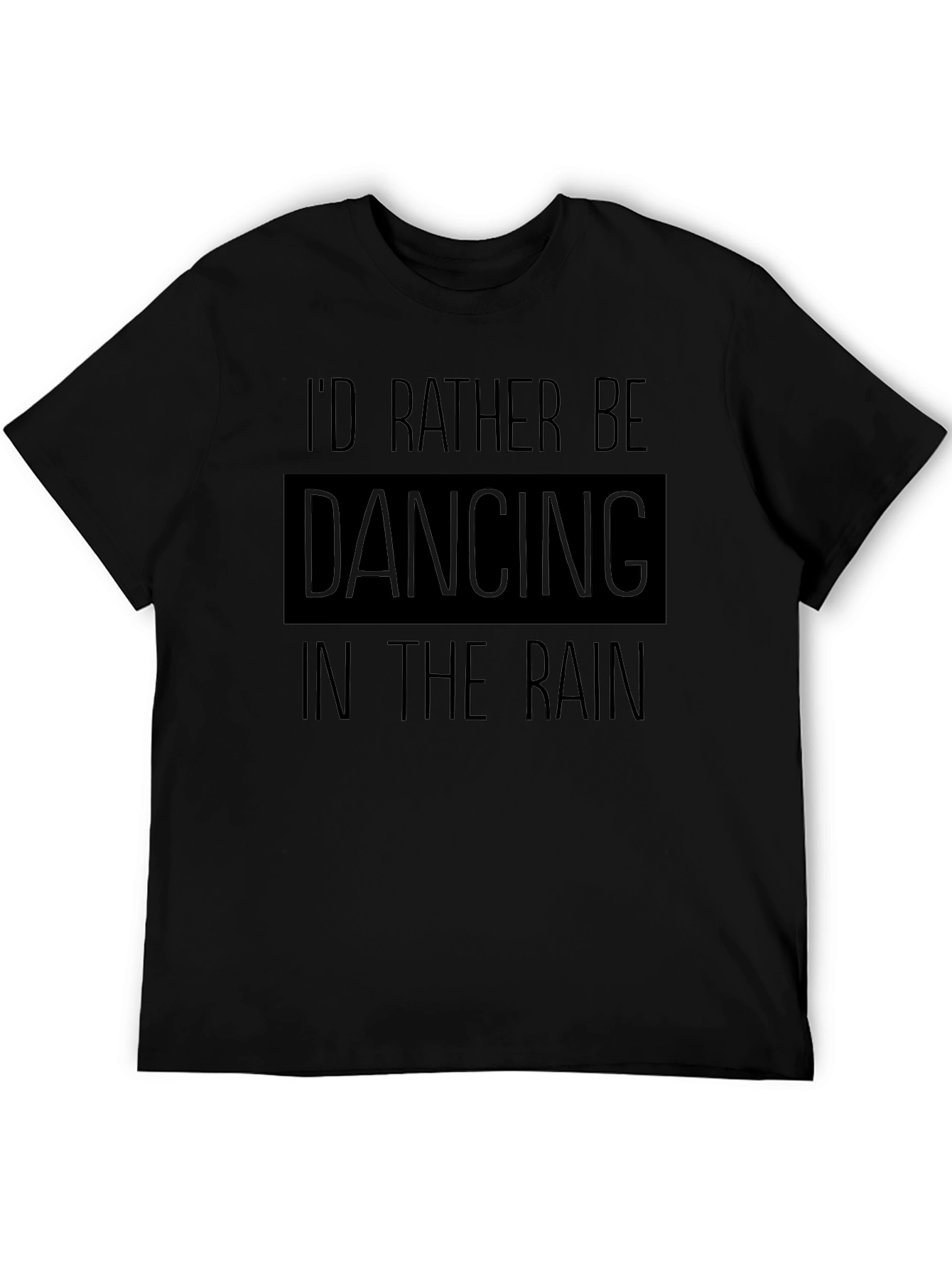 Dancing in the Rain Black Graphic Tee