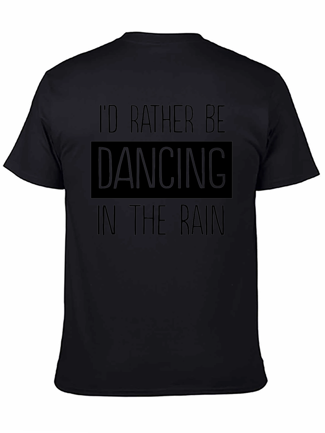 Dancing in the Rain Black Graphic Tee