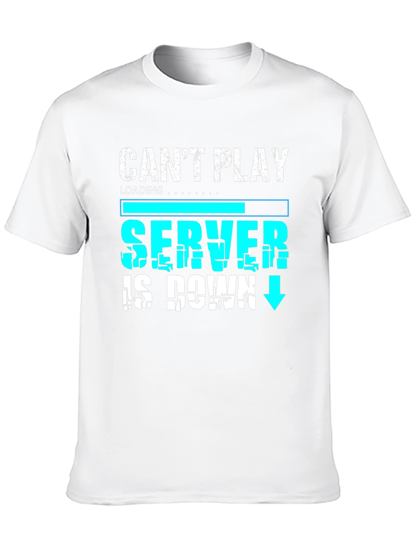 Cant Play Server Down Gamer Graphic Tee