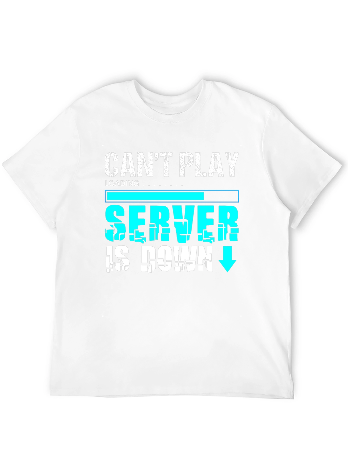 Cant Play Server Down Gamer Graphic Tee