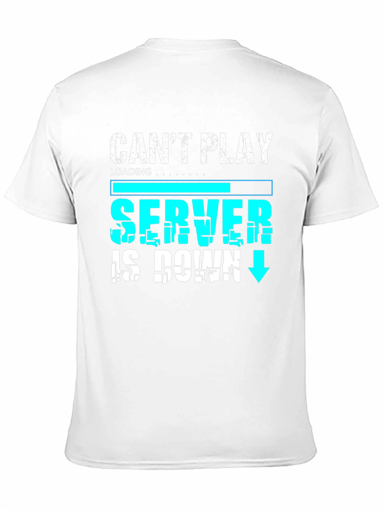 Cant Play Server Down Gamer Graphic Tee