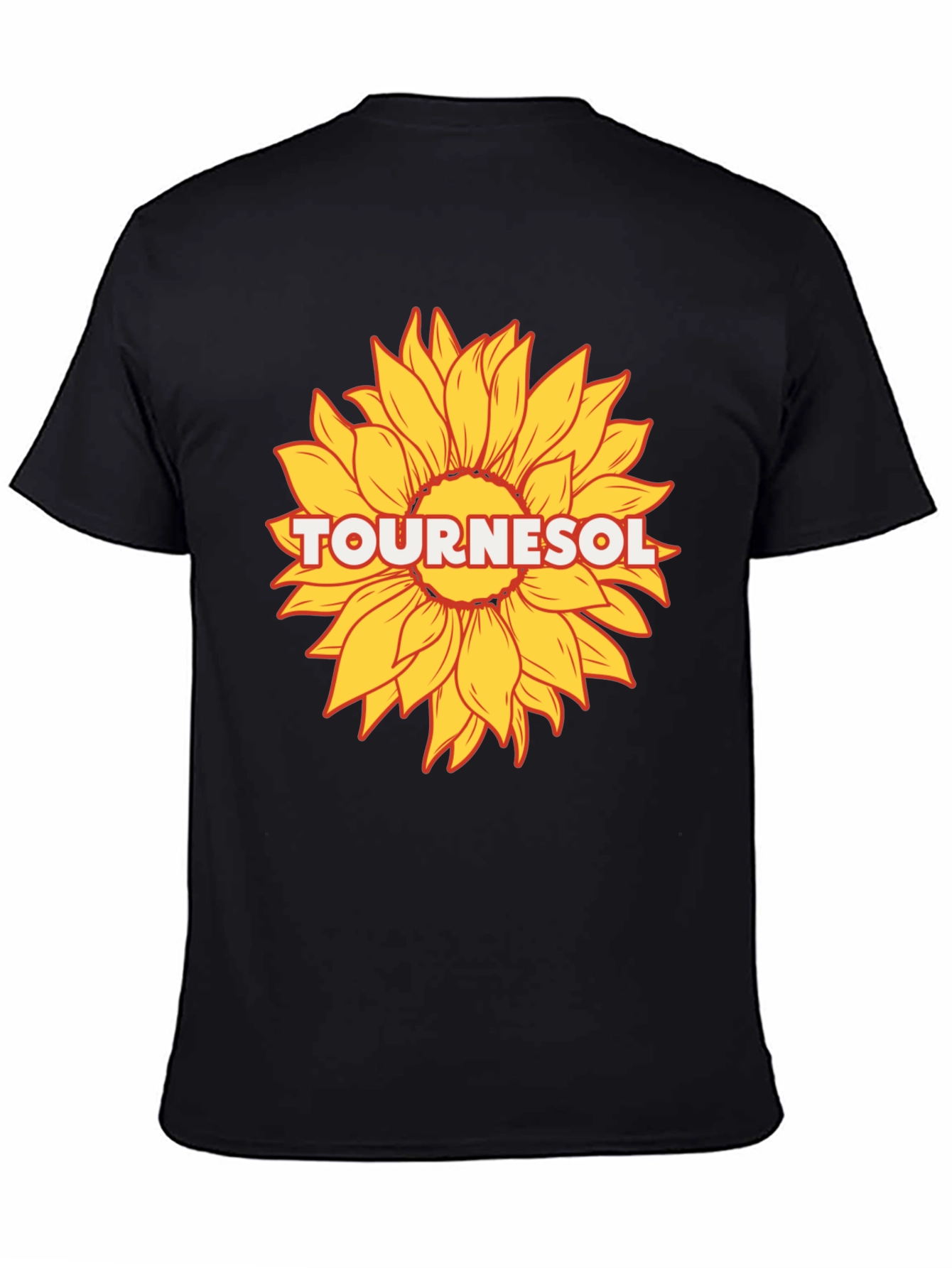 Tournesol Sunflower Graphic T-Shirt - Black Cotton Tee