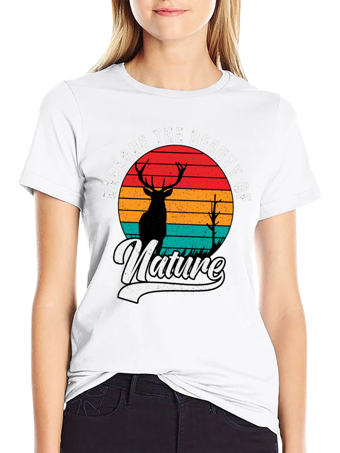 Explore Nature Graphic Tee - Mens Black T-Shirt