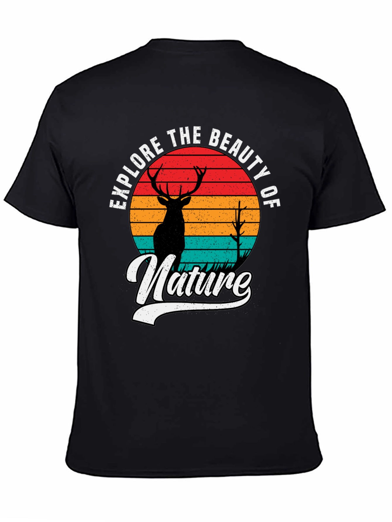 Explore Nature Graphic Tee - Mens Black T-Shirt