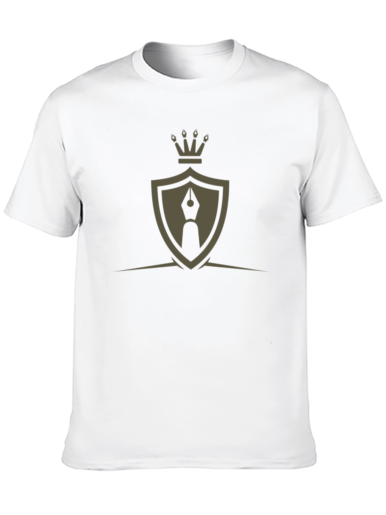 Crest and Quill Black Graphic Tee