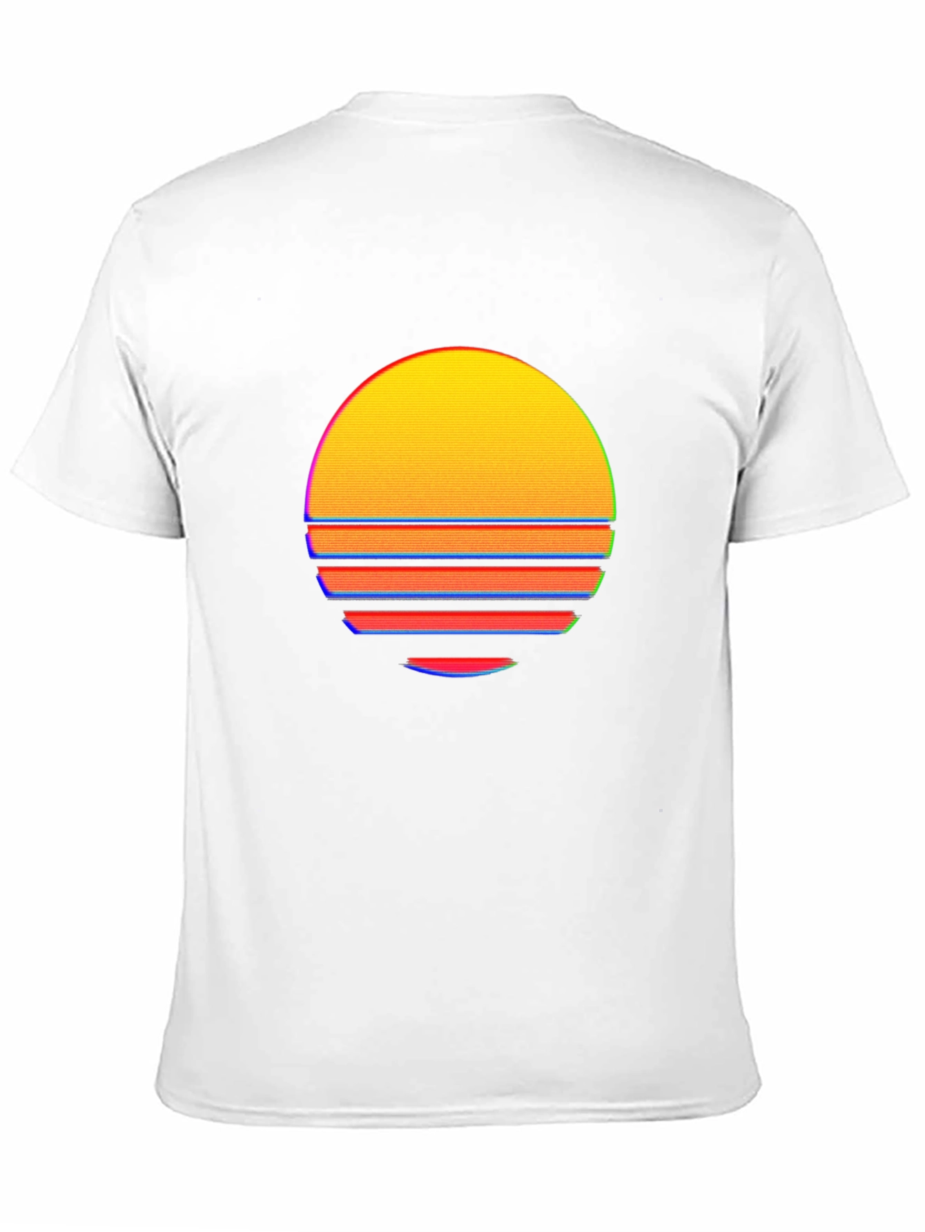 Retro Sunset Graphic Tee - Black