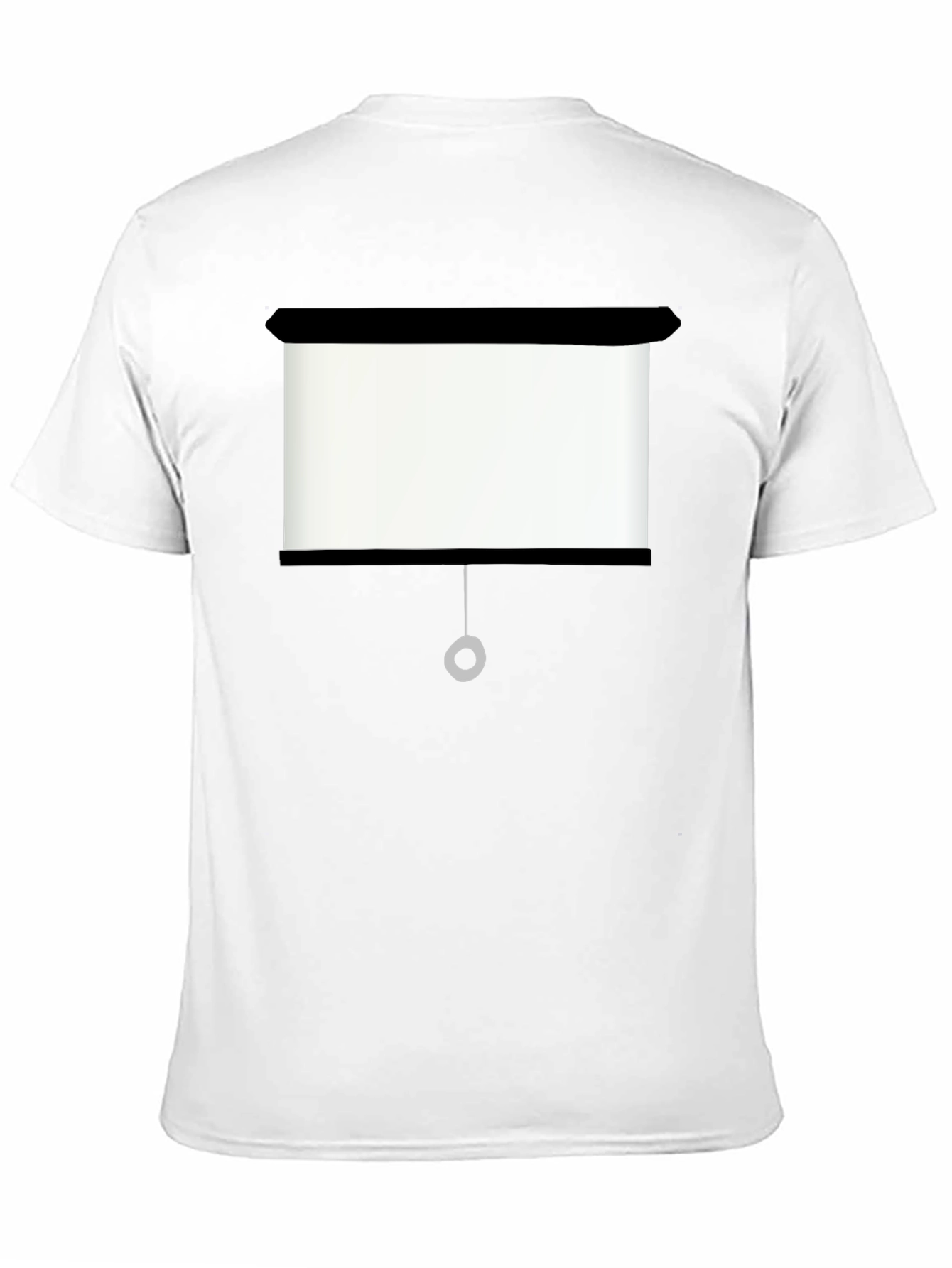 Projector Screen Graphic Tee - Black Cotton T-Shirt