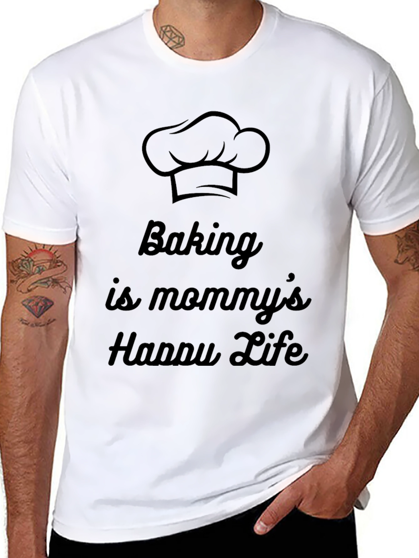 Baking Is Mommys Happy Life Graphic Tee