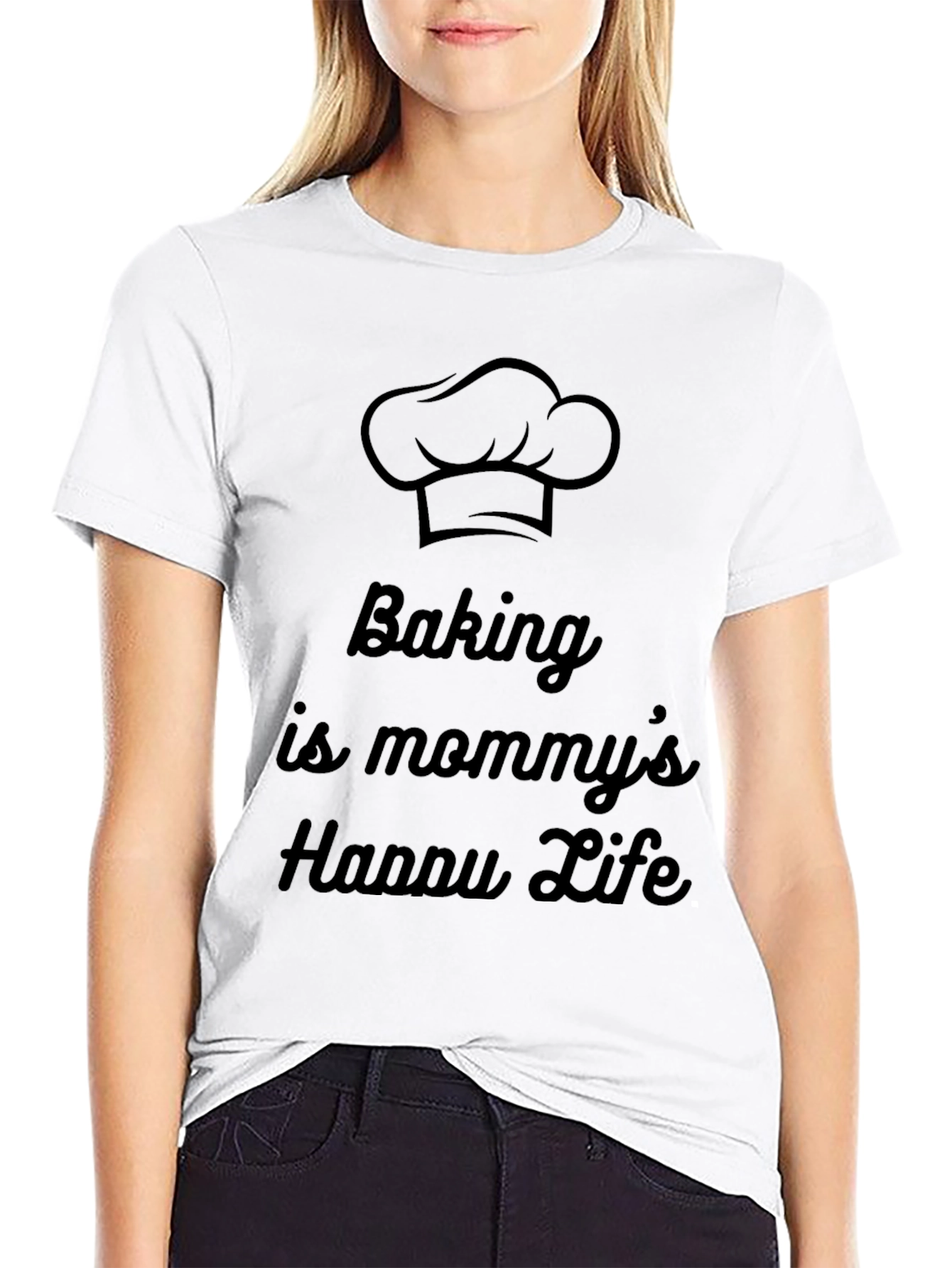 Baking Is Mommys Happy Life Graphic Tee
