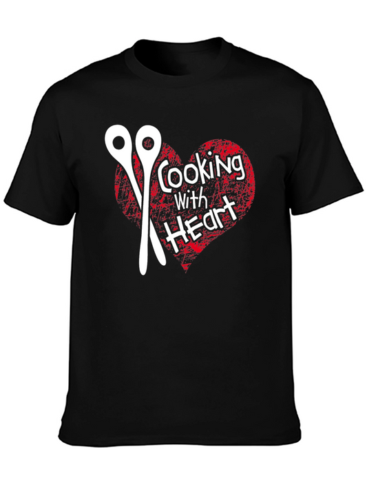 Cooking With Heart Graphic T-Shirt