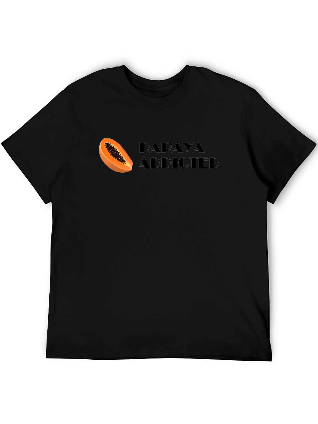 Papaya Addicted Graphic Tee - Fruit Lovers T-Shirt
