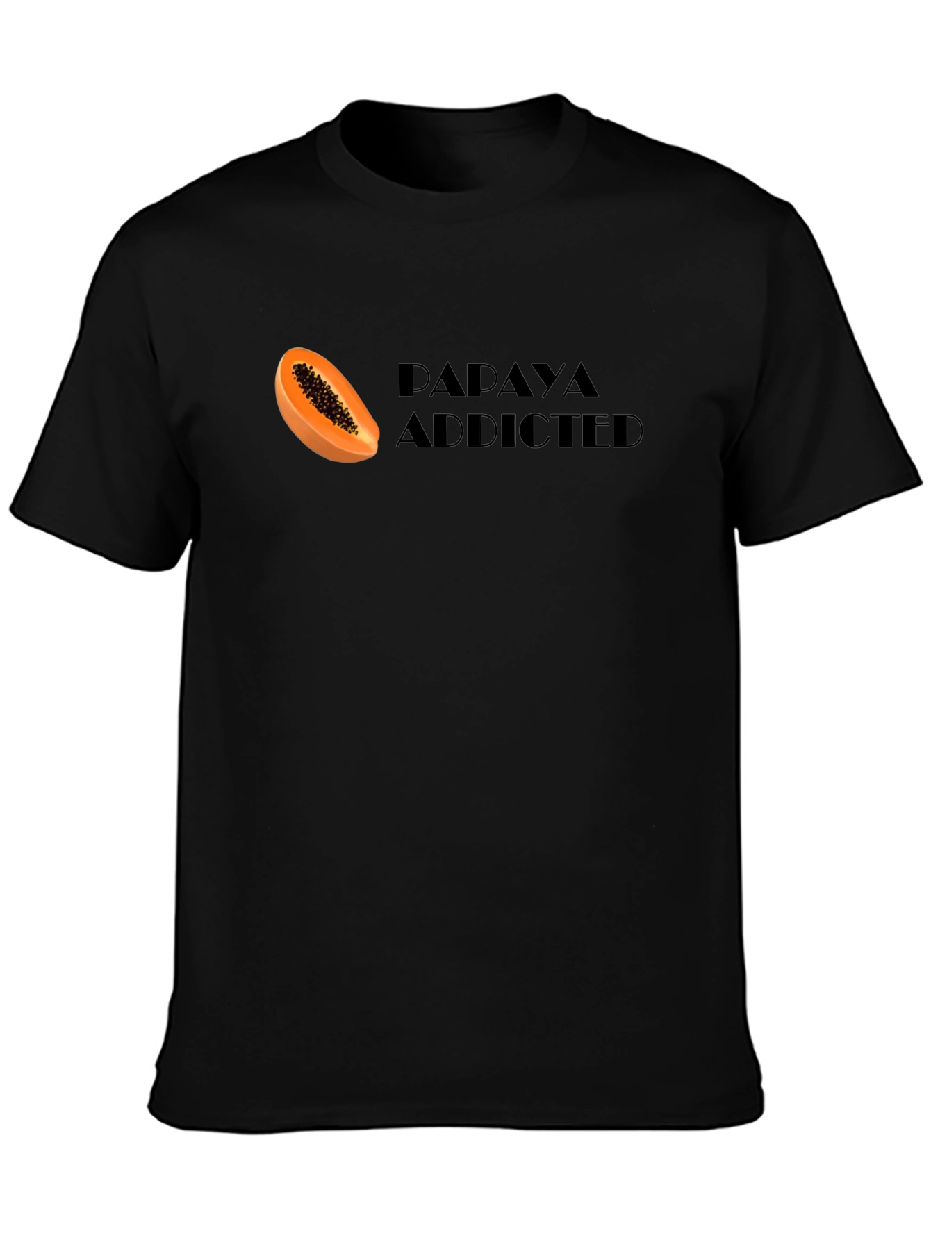 Papaya Addicted Graphic Tee - Fruit Lovers T-Shirt