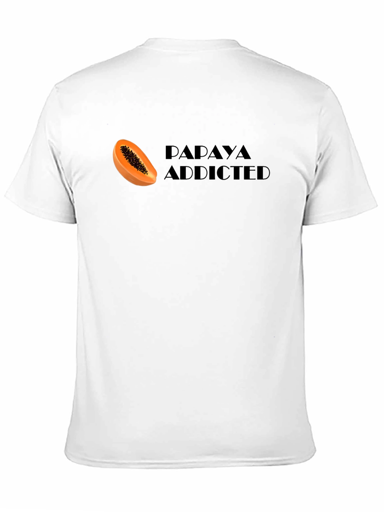 Papaya Addicted Graphic Tee - Fruit Lovers T-Shirt