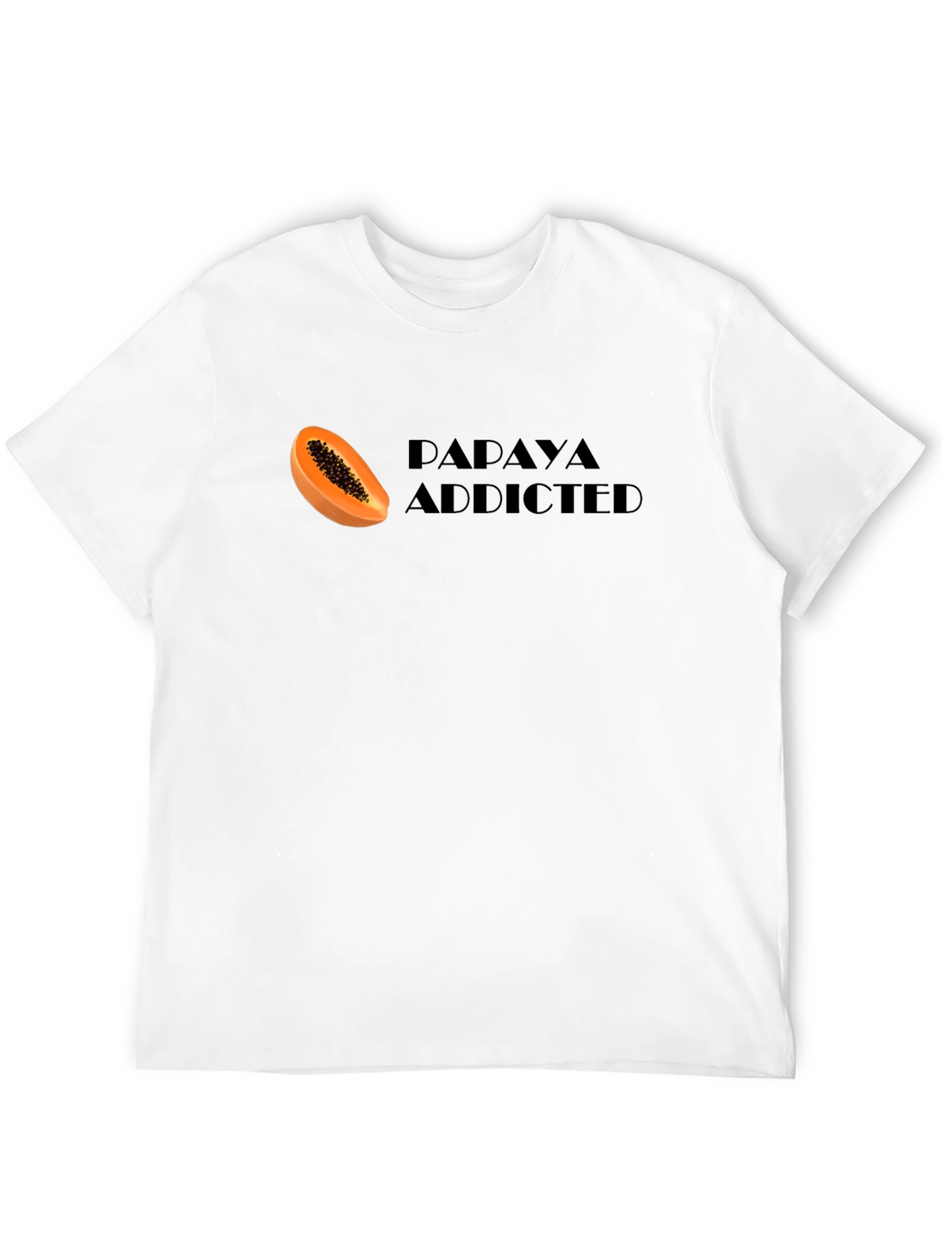 Papaya Addicted Graphic Tee - Fruit Lovers T-Shirt
