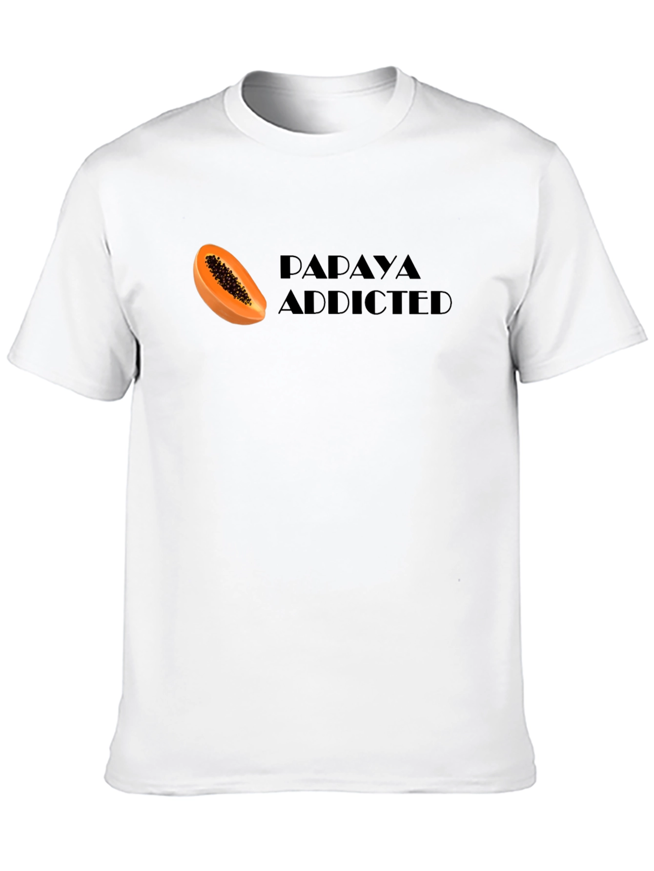 Papaya Addicted Graphic Tee - Fruit Lovers T-Shirt