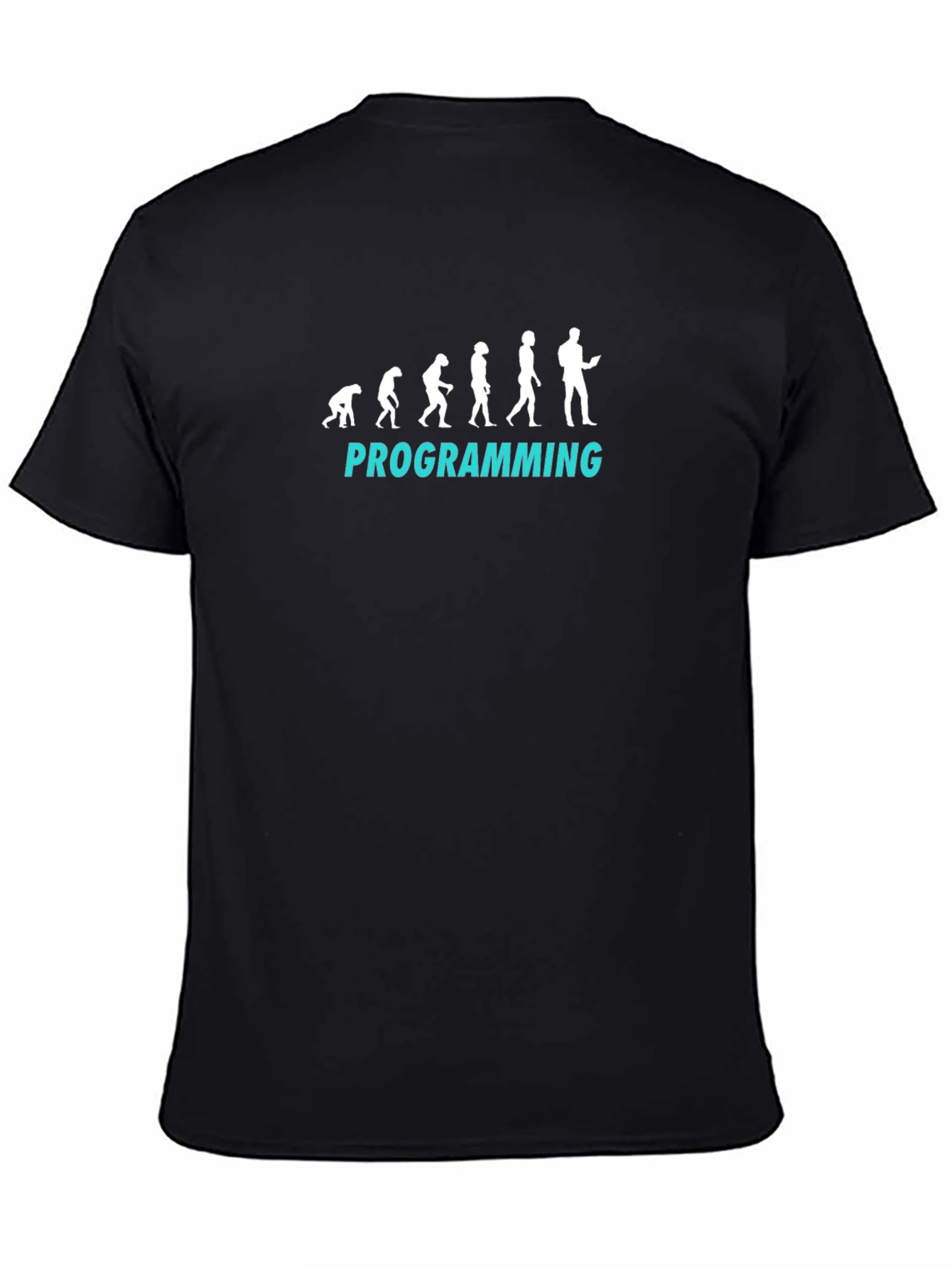 Programming Evolution Graphic Tee - Black Cotton T-Shirt