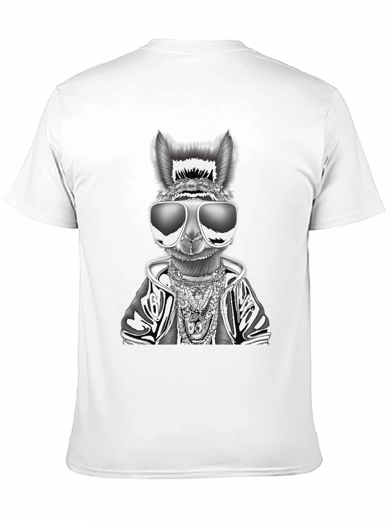 Cool Llama Graphic Tee - Black