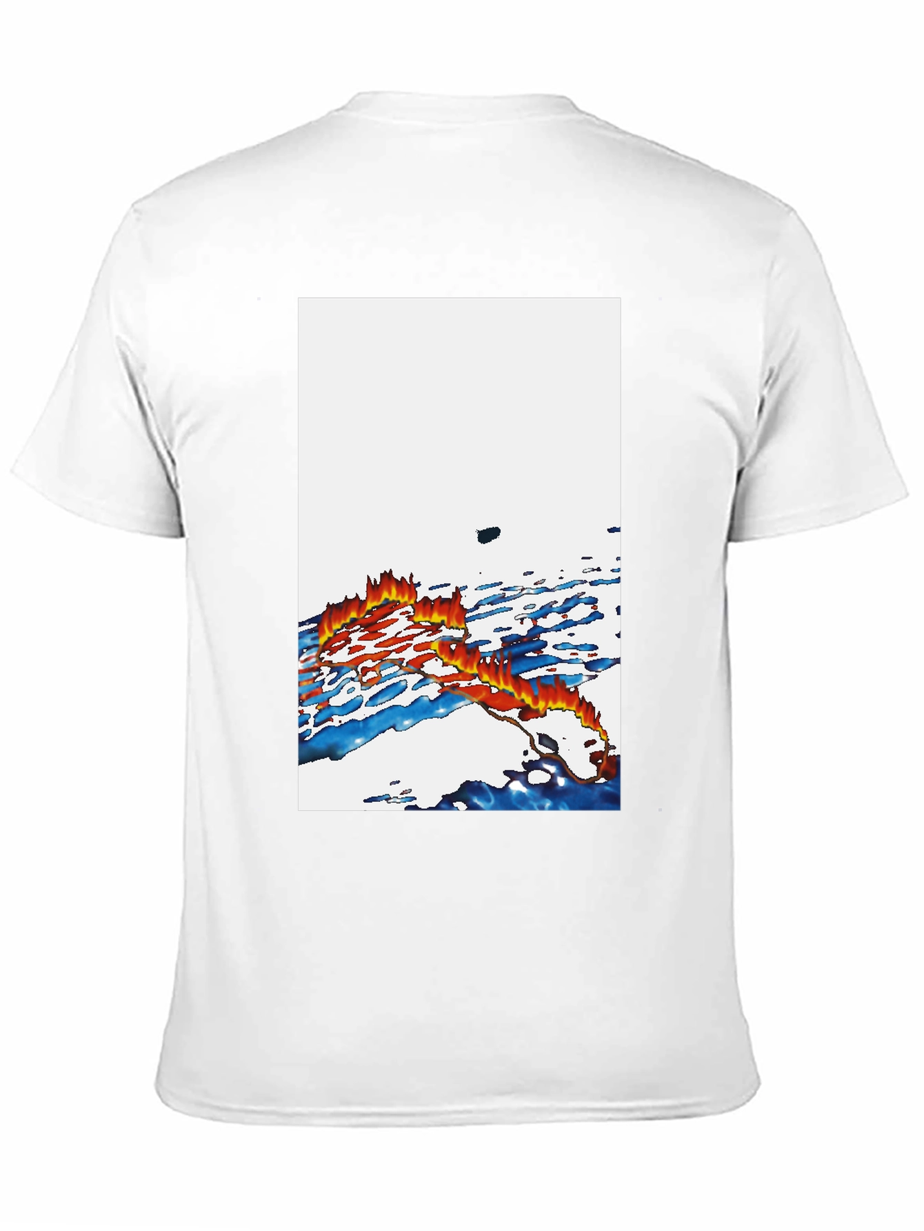 Fiery Flow Graphic Tee - Soft Cotton Comfort