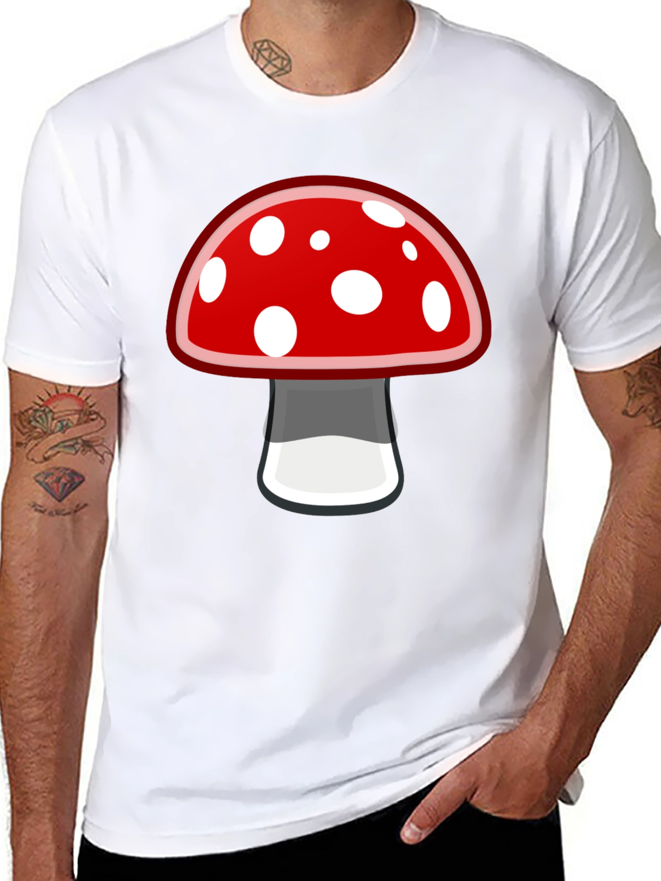 Mushroom Graphic Tee - Funky Casual Style