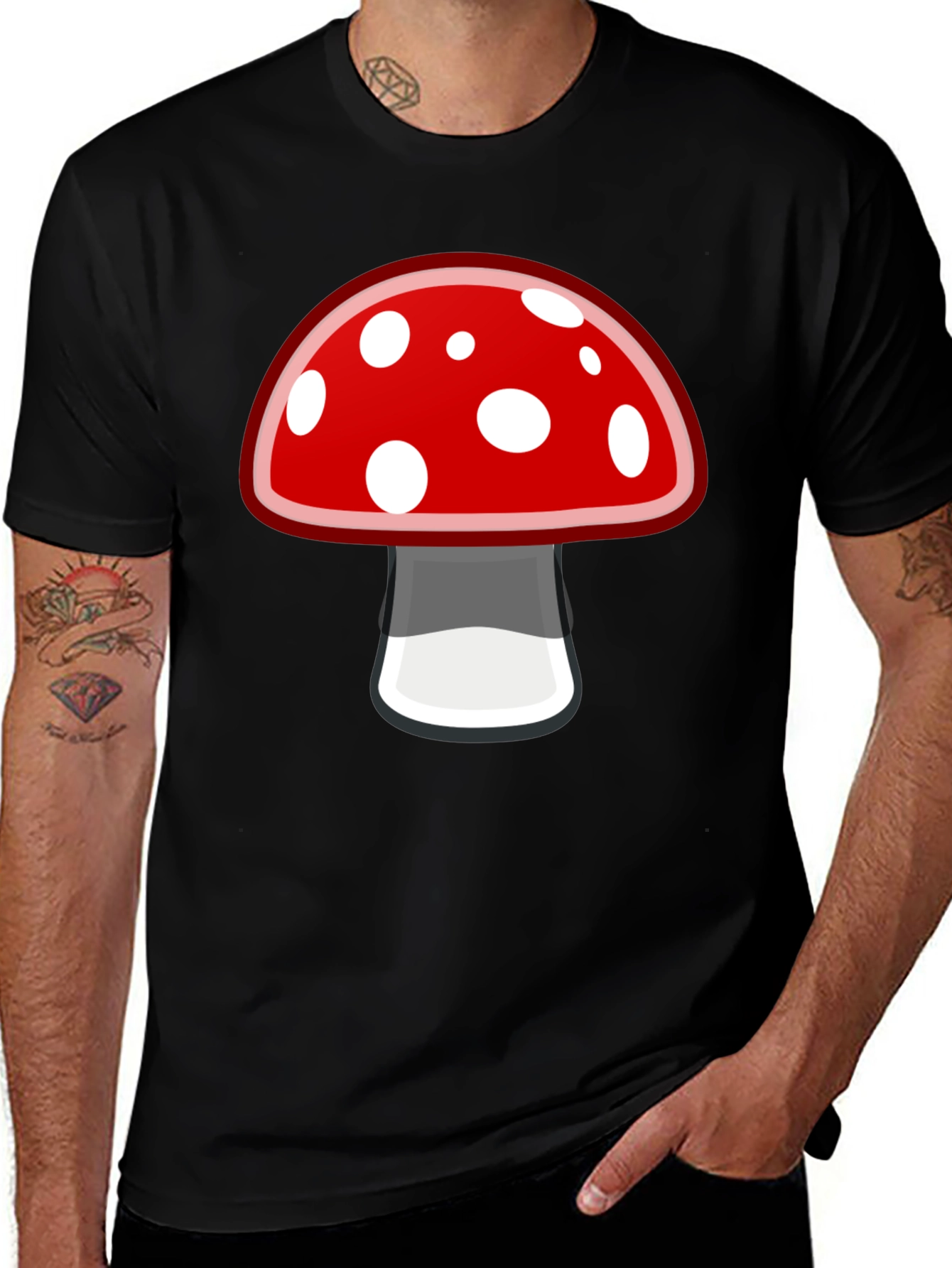 Mushroom Graphic Tee - Funky Casual Style