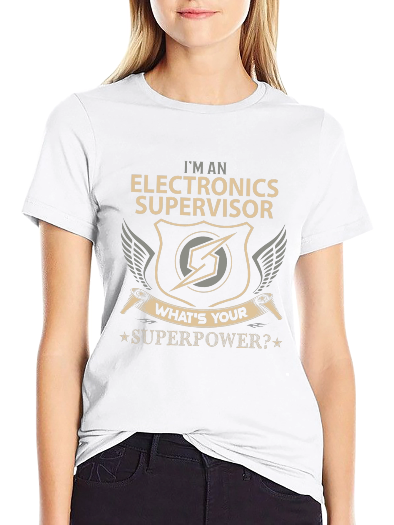 Electronics Supervisor Superpower T-Shirt