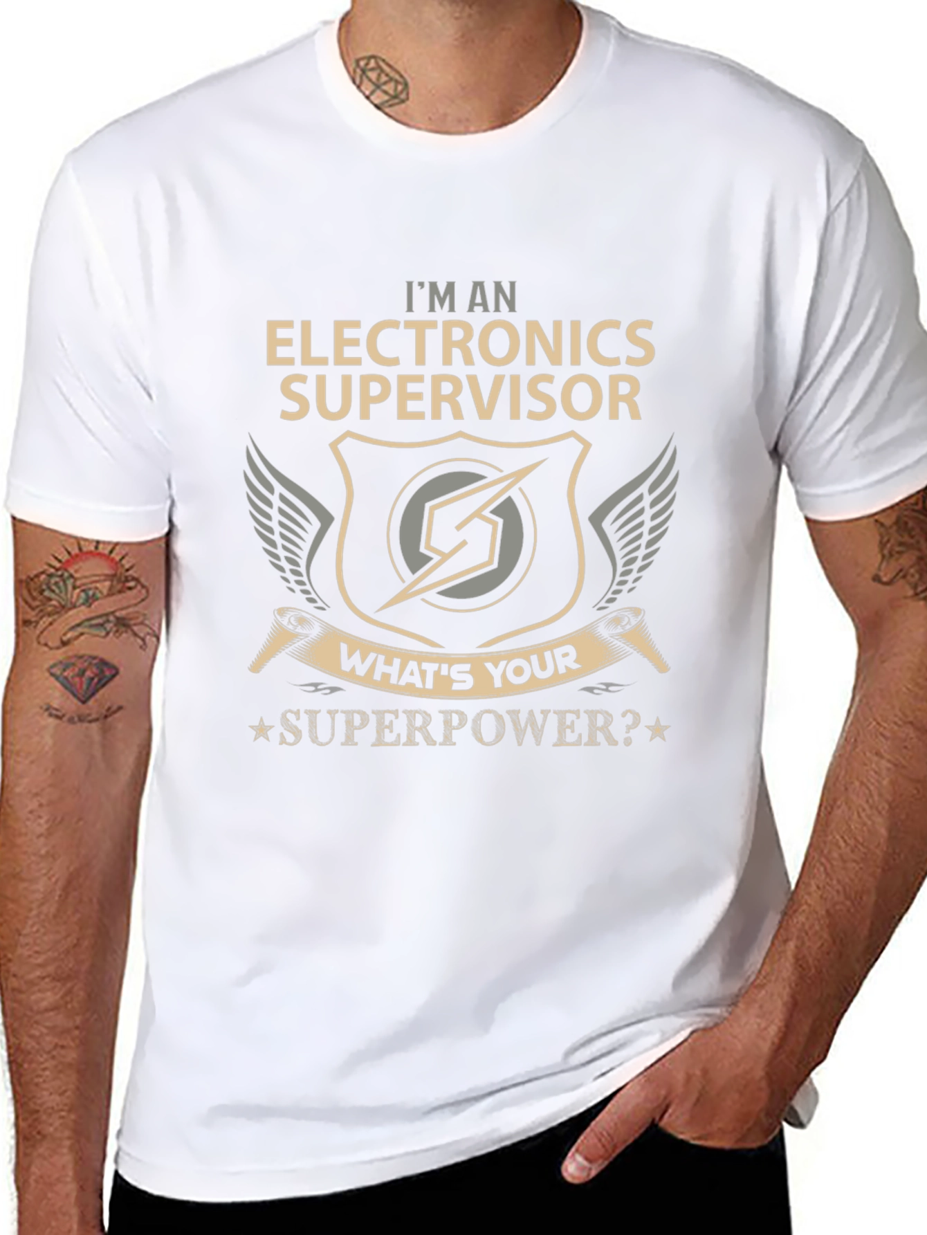Electronics Supervisor Superpower T-Shirt