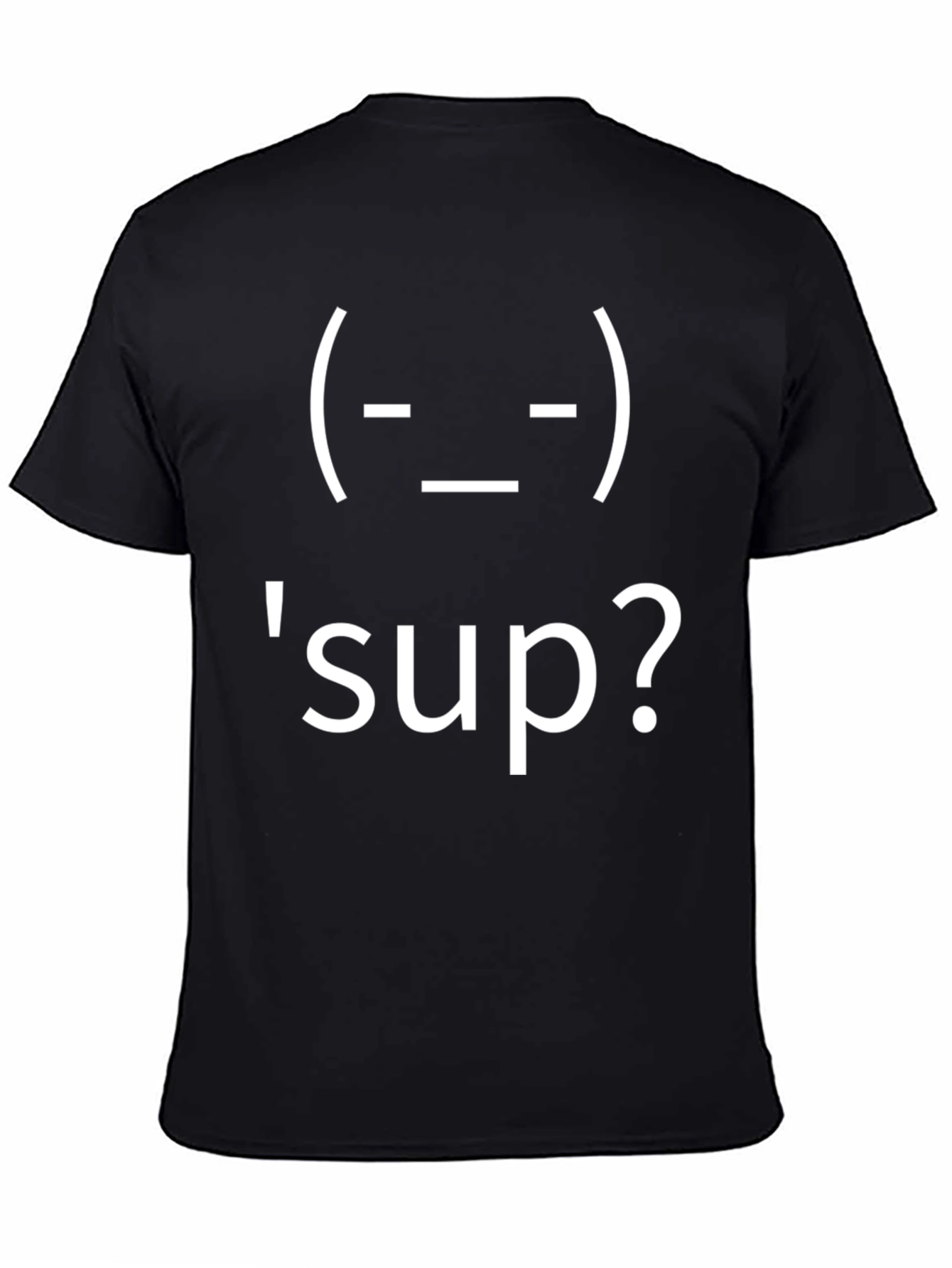 Shrug Emoji Sup? T-Shirt - Funny Casual Tee
