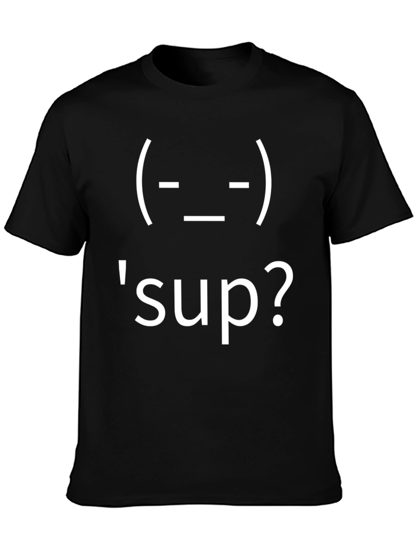 Shrug Emoji Sup? T-Shirt - Funny Casual Tee