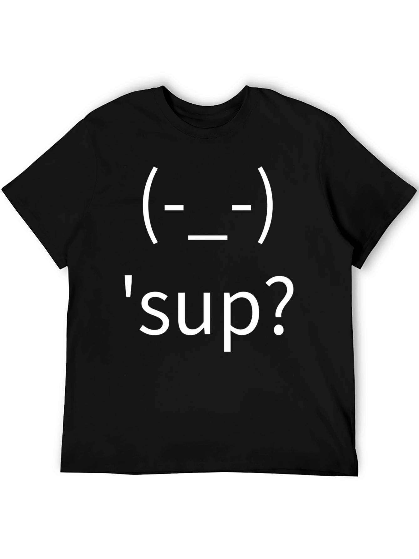 Shrug Emoji Sup? T-Shirt - Funny Casual Tee