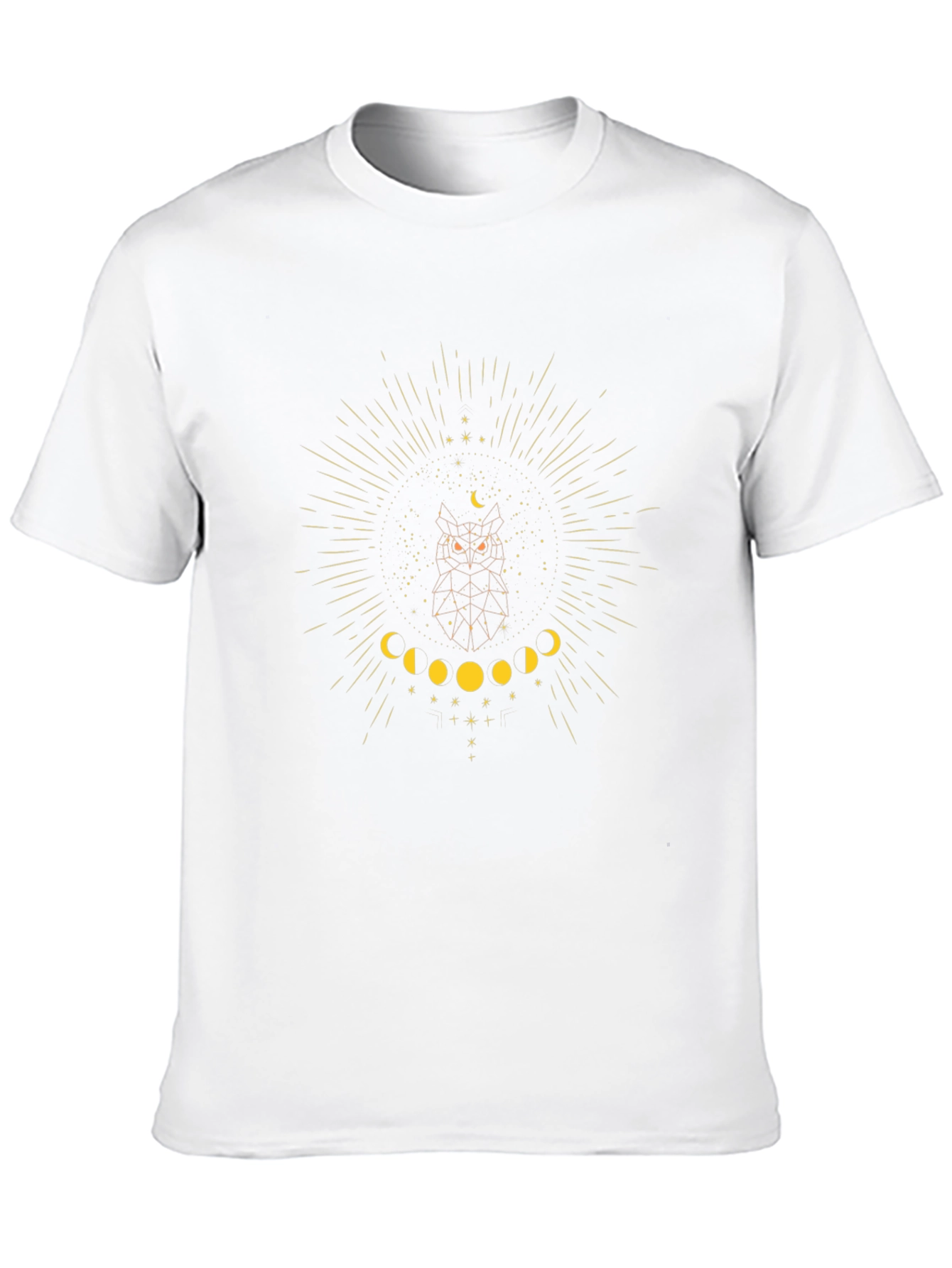 Celestial Owl Graphic Tee - Black