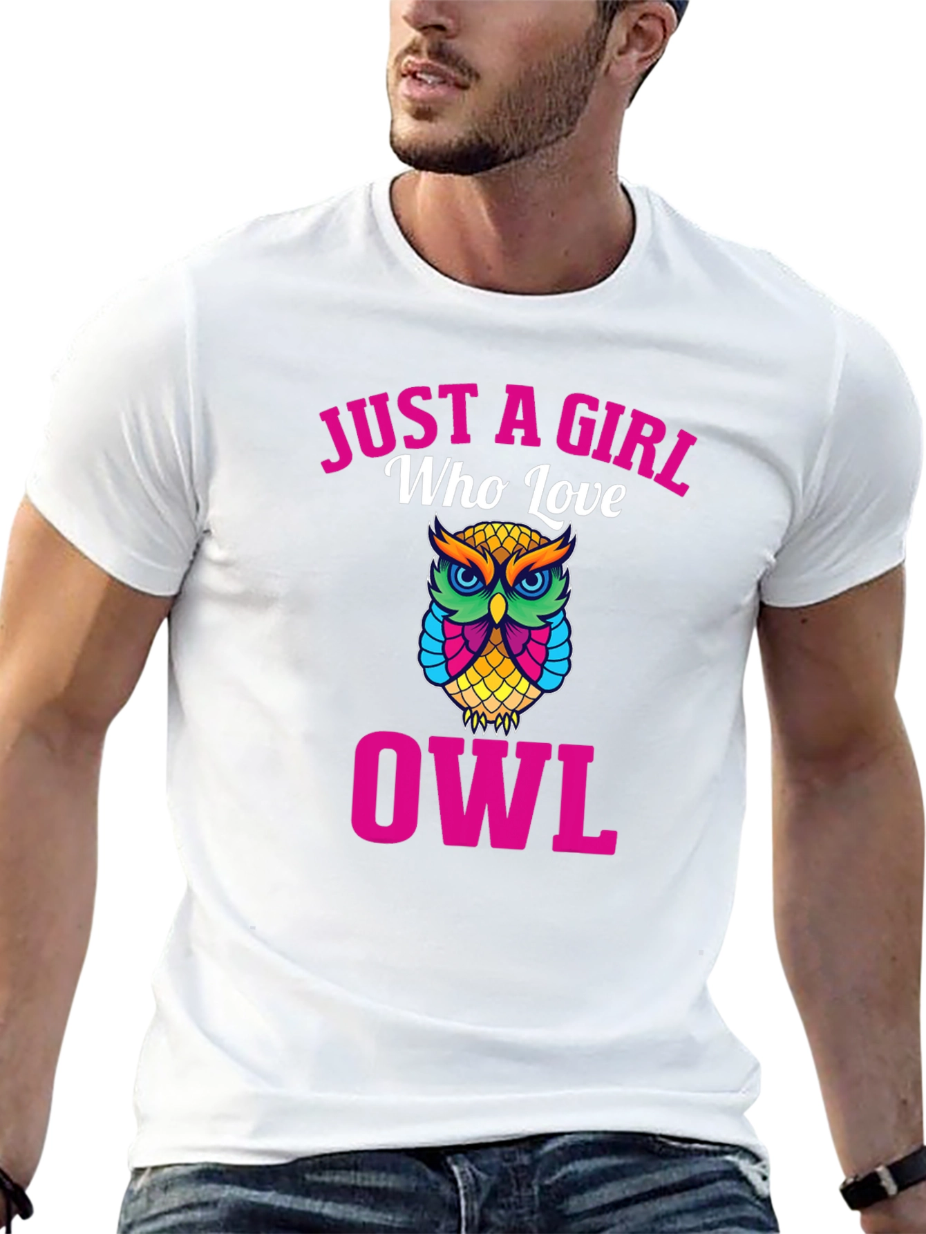 Just a Girl Who Loves Owls - Graphic Tee